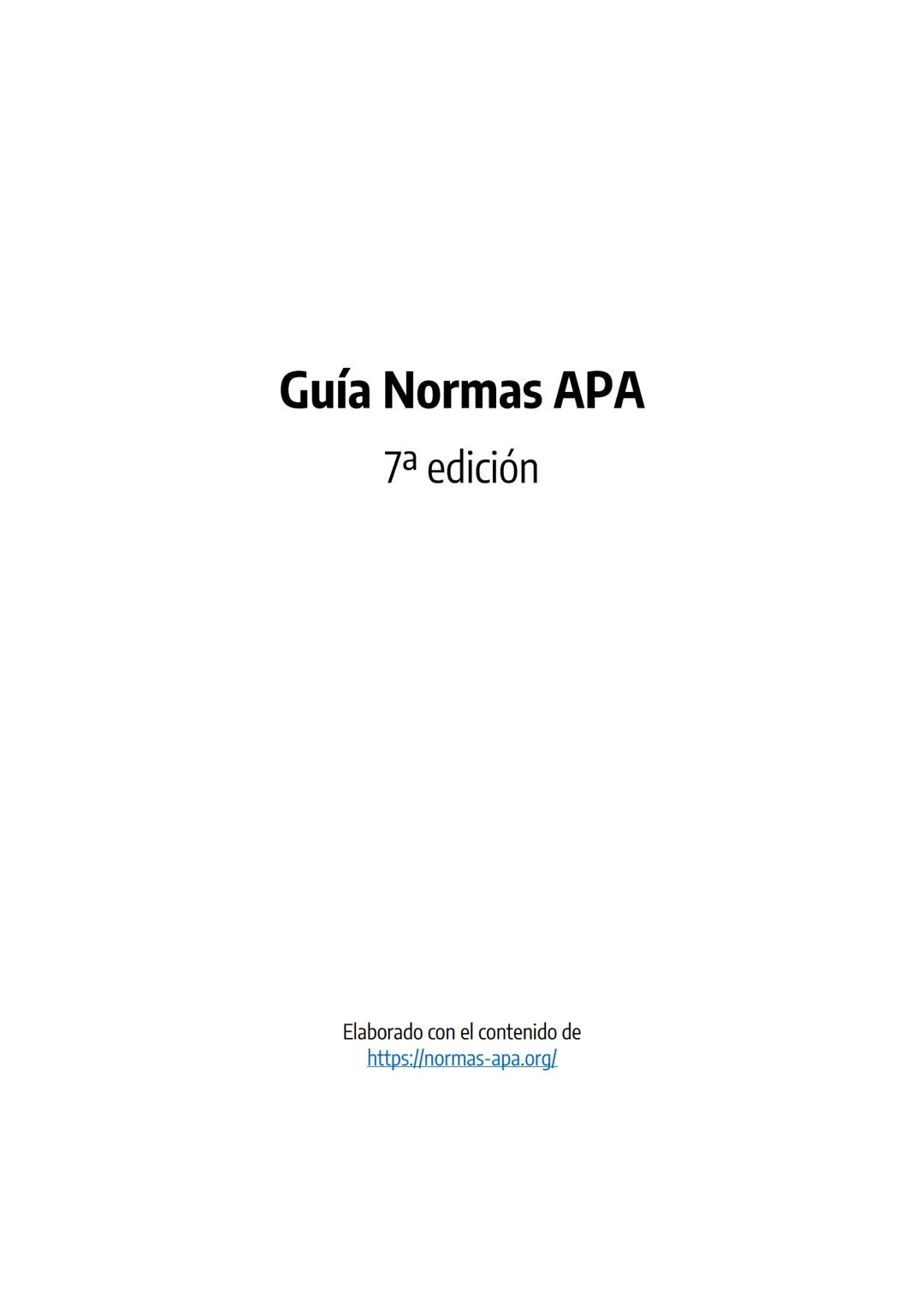 Normas apa