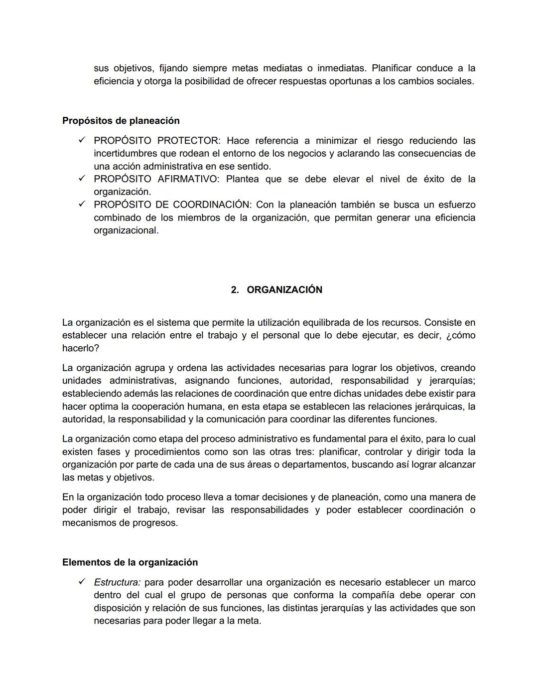 # 1. PLANEACIÓN
La planeación o planificación, en el contexto del proceso administrativo, consiste en saber qué se
va a hacer por anticipad