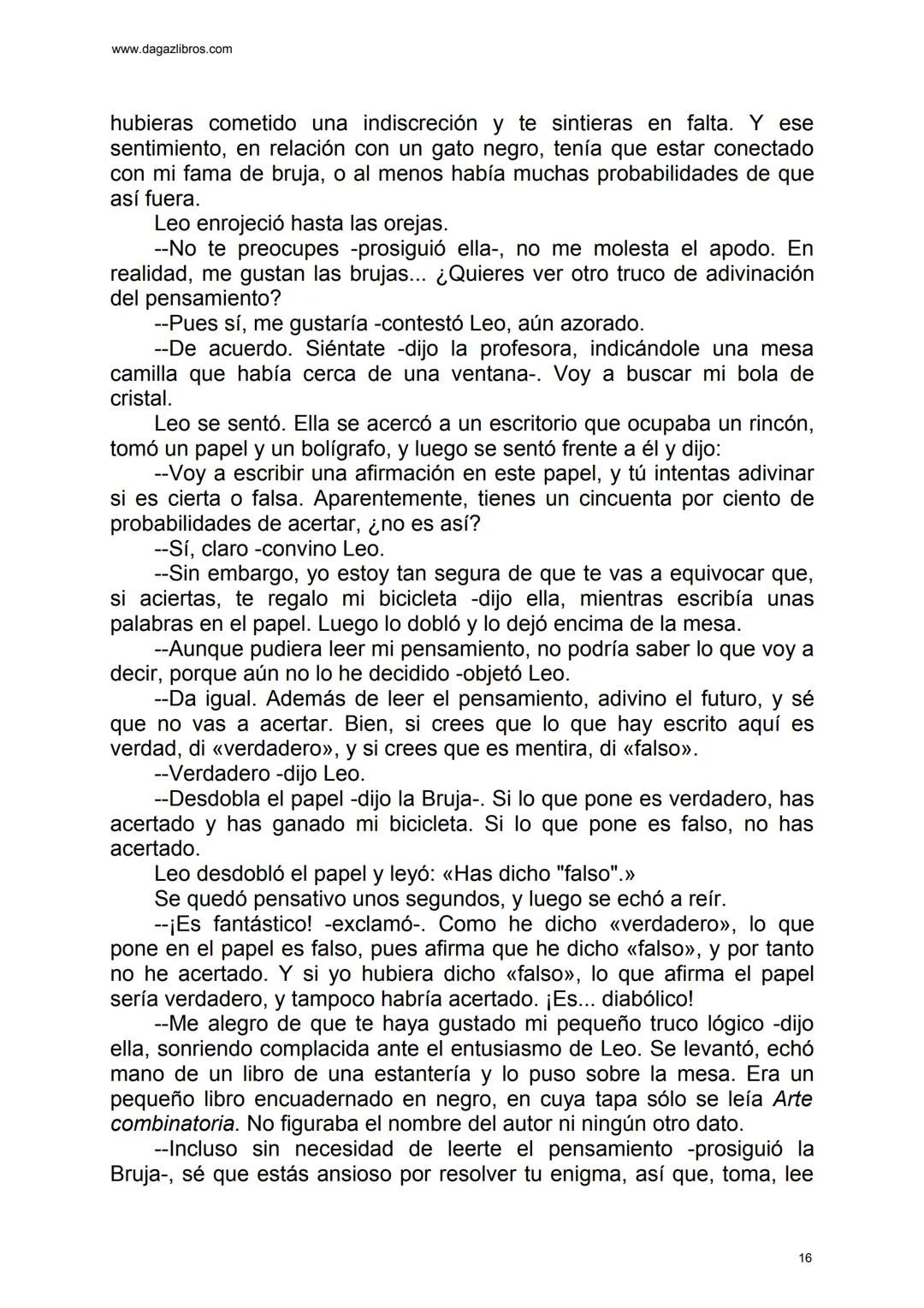 # EL GRAN JUEGO
Carlo Frabetti www.dagazlibros.com
1
Jugar a jugar
Todo empezó con un error al teclear, o más bien un despiste. Leo
habí