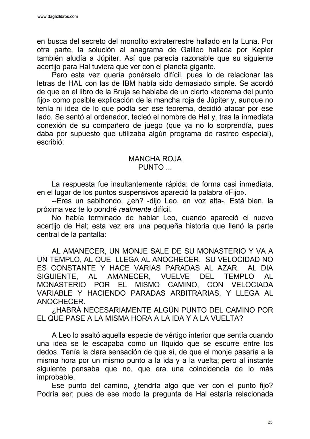 # EL GRAN JUEGO
Carlo Frabetti www.dagazlibros.com
1
Jugar a jugar
Todo empezó con un error al teclear, o más bien un despiste. Leo
habí
