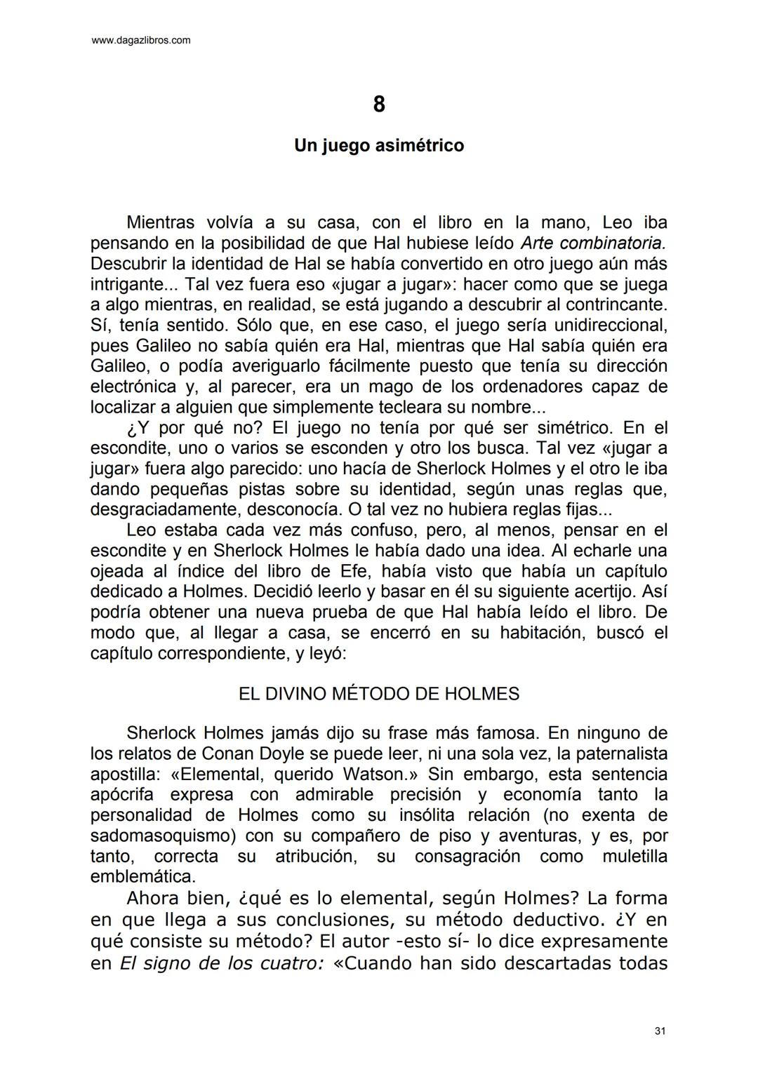 # EL GRAN JUEGO
Carlo Frabetti www.dagazlibros.com
1
Jugar a jugar
Todo empezó con un error al teclear, o más bien un despiste. Leo
habí