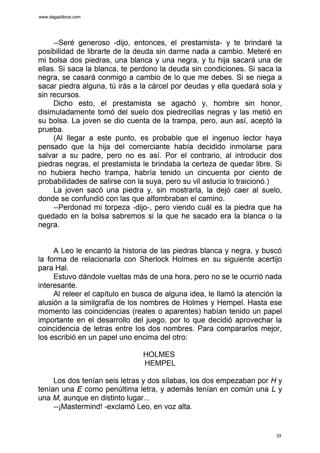 # EL GRAN JUEGO
Carlo Frabetti www.dagazlibros.com
1
Jugar a jugar
Todo empezó con un error al teclear, o más bien un despiste. Leo
habí