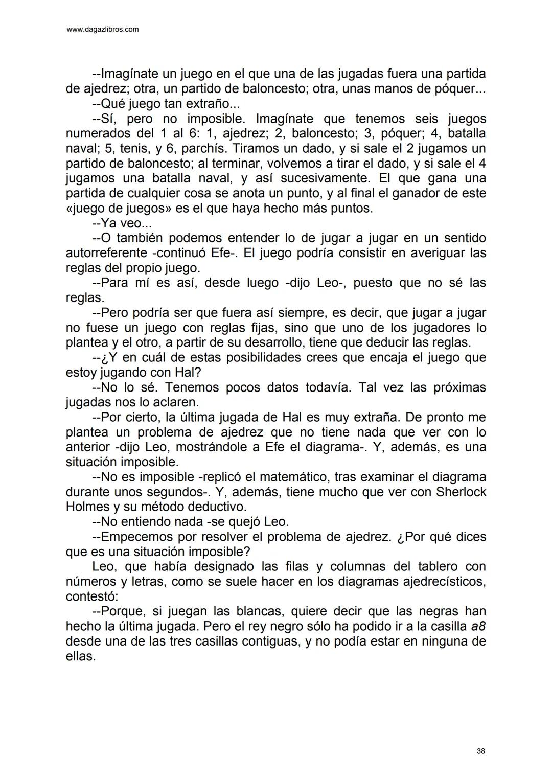 # EL GRAN JUEGO
Carlo Frabetti www.dagazlibros.com
1
Jugar a jugar
Todo empezó con un error al teclear, o más bien un despiste. Leo
habí