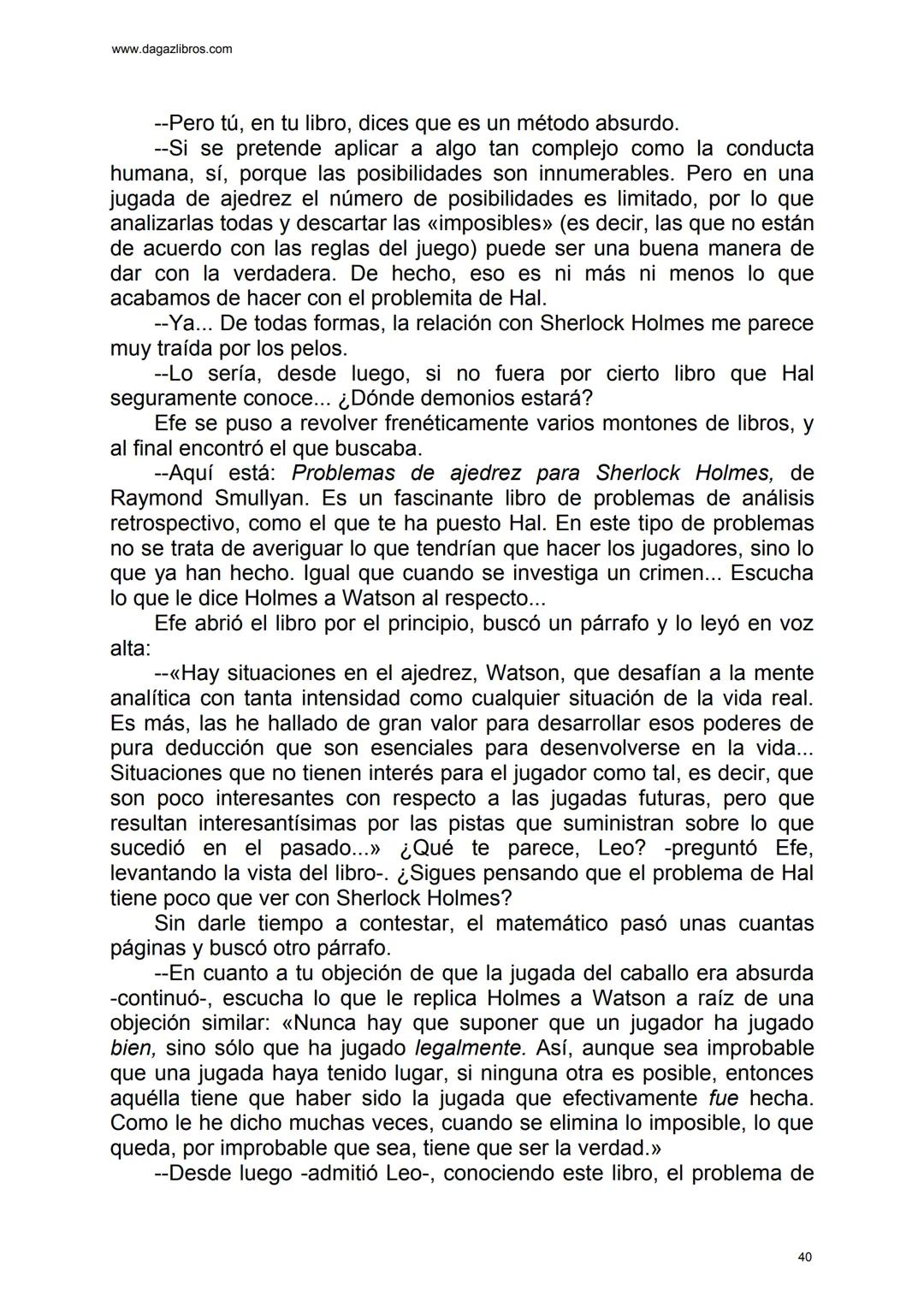 # EL GRAN JUEGO
Carlo Frabetti www.dagazlibros.com
1
Jugar a jugar
Todo empezó con un error al teclear, o más bien un despiste. Leo
habí