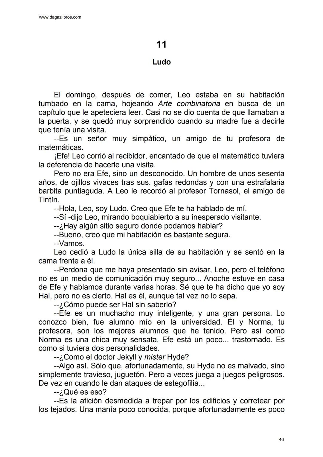 # EL GRAN JUEGO
Carlo Frabetti www.dagazlibros.com
1
Jugar a jugar
Todo empezó con un error al teclear, o más bien un despiste. Leo
habí