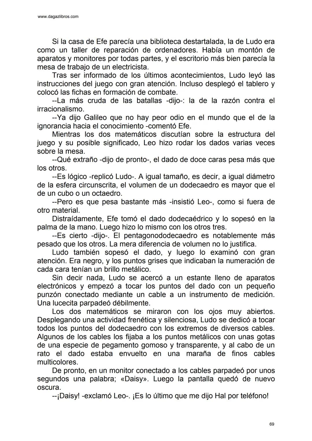 # EL GRAN JUEGO
Carlo Frabetti www.dagazlibros.com
1
Jugar a jugar
Todo empezó con un error al teclear, o más bien un despiste. Leo
habí