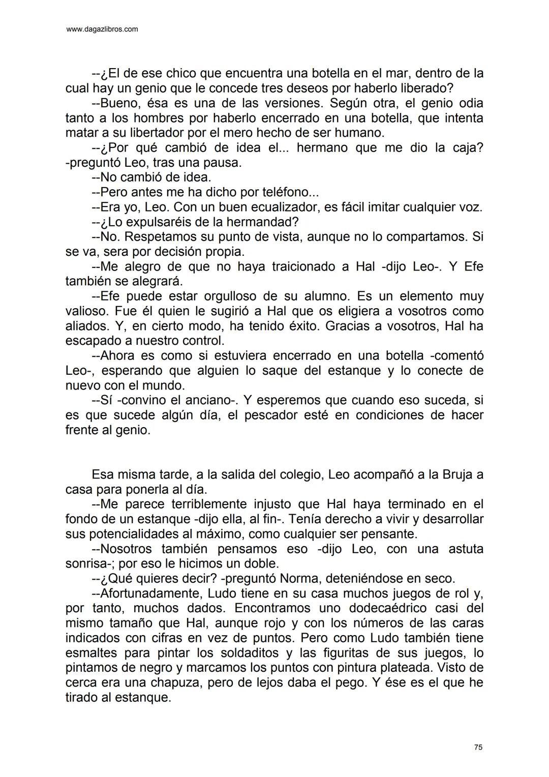 # EL GRAN JUEGO
Carlo Frabetti www.dagazlibros.com
1
Jugar a jugar
Todo empezó con un error al teclear, o más bien un despiste. Leo
habí