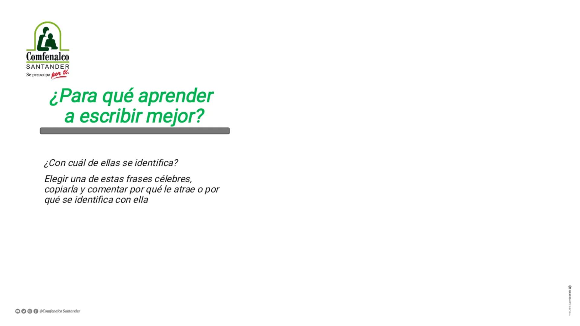 # Comfenalco Santander
Se preocupa *por ti.*
www.comfenalcosantander.com.co # Comfenalco Santander
Se preocupa **por ti.**
www.comfenalc