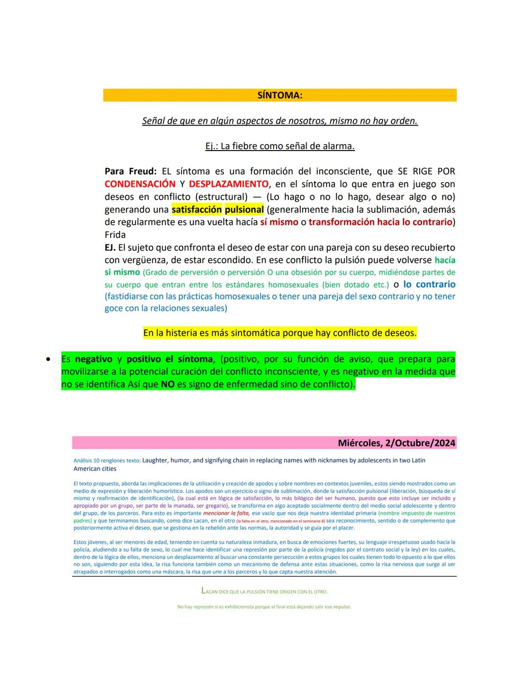 --- OCR Start ---
Etapa a de latencia porque nunca se va
Luego llega una etapa en la vida llamada adolescencia, llega la etapa psicosexual,