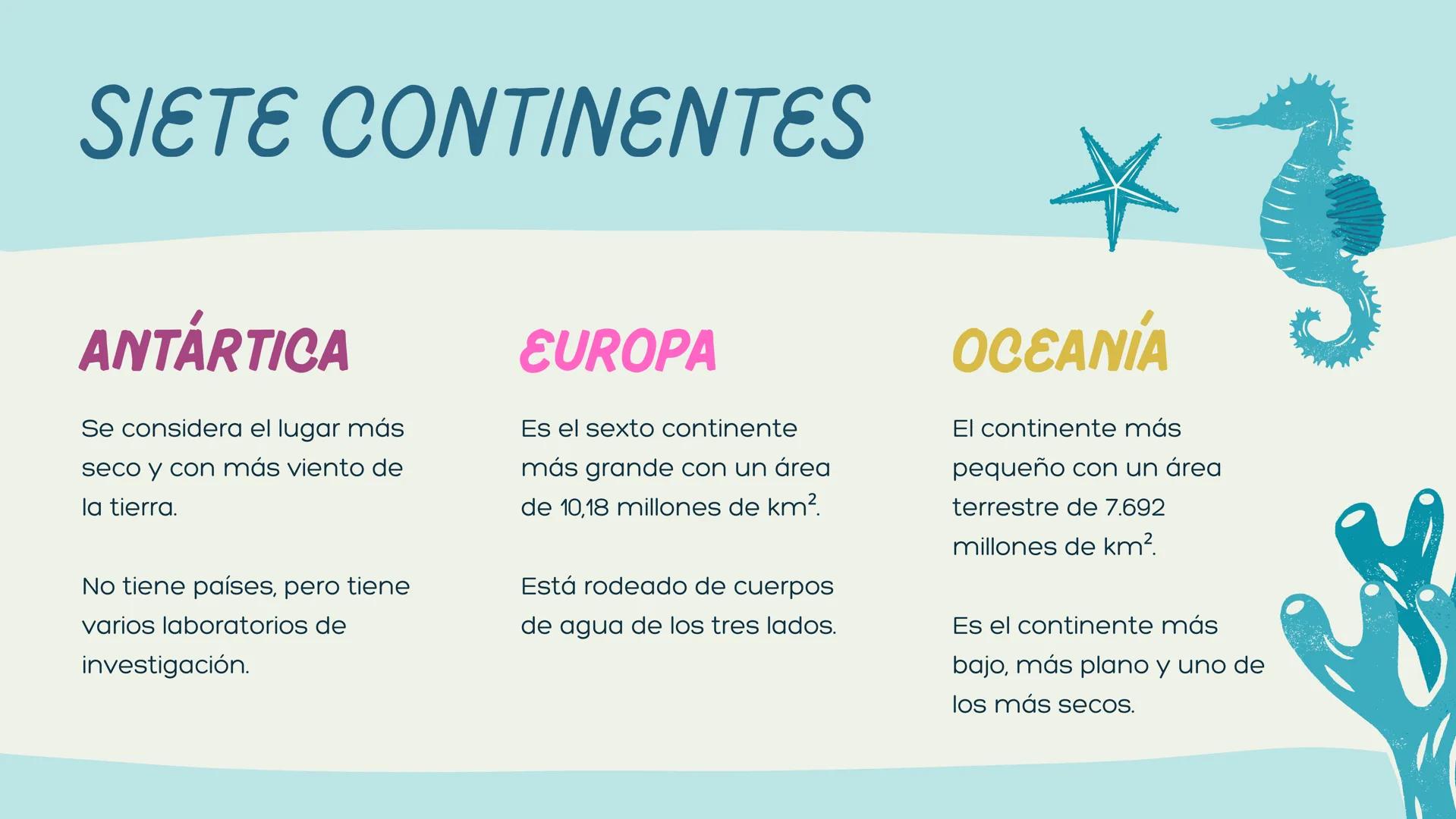 # OCÉANOS Y
# CONTINENTES
Universidad de la Salle
Didáctica del Español como Lengua Materna --- OCR Start ---
CONTENIDOS
CONCEPTUALES
GUÍA