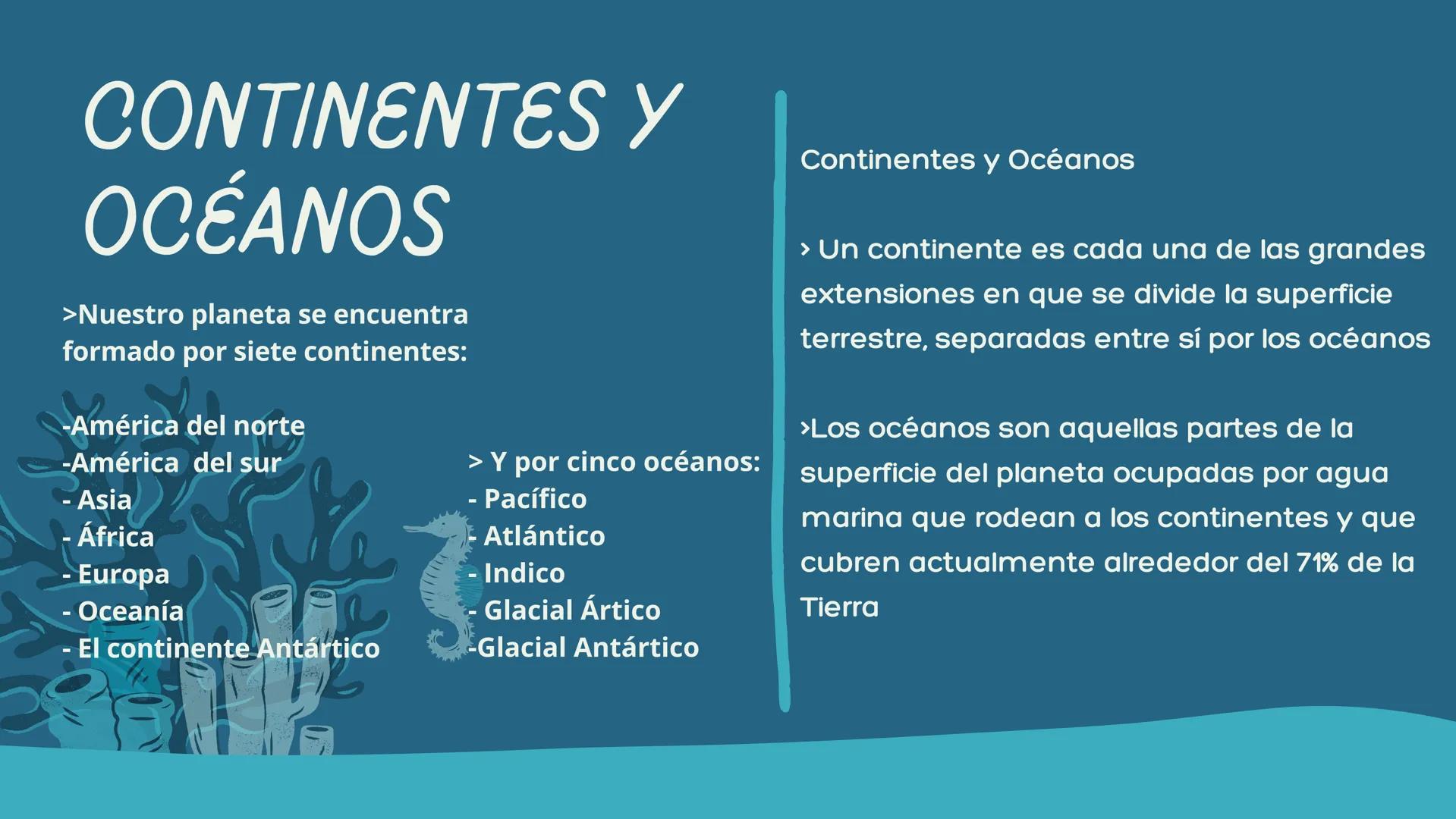 # OCÉANOS Y
# CONTINENTES
Universidad de la Salle
Didáctica del Español como Lengua Materna --- OCR Start ---
CONTENIDOS
CONCEPTUALES
GUÍA