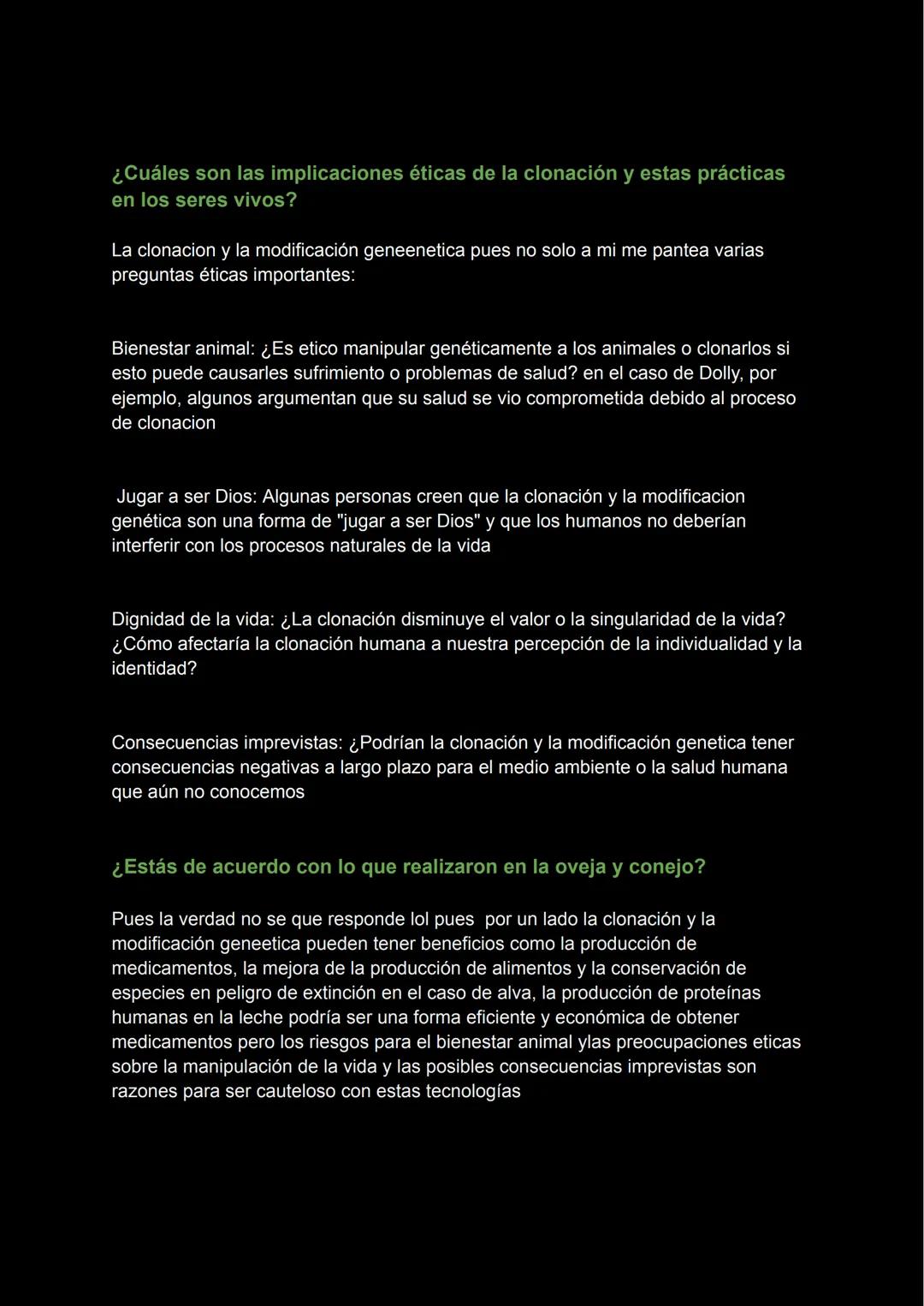 # Oveja Dolly Y Alba El Conejo
¿En qué consisten estos casos?
Dolly fue el primer mamífero clonado a partir de una oveja adulta, esto sign