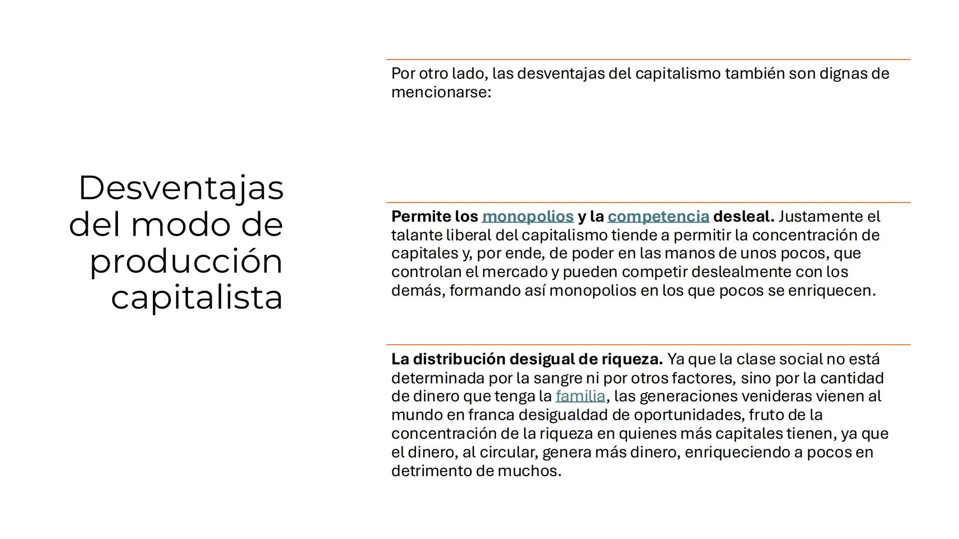 # Modos de producción
• Los modos de producción son las diferentes maneras en que se
organiza la actividad económica en una sociedad partic