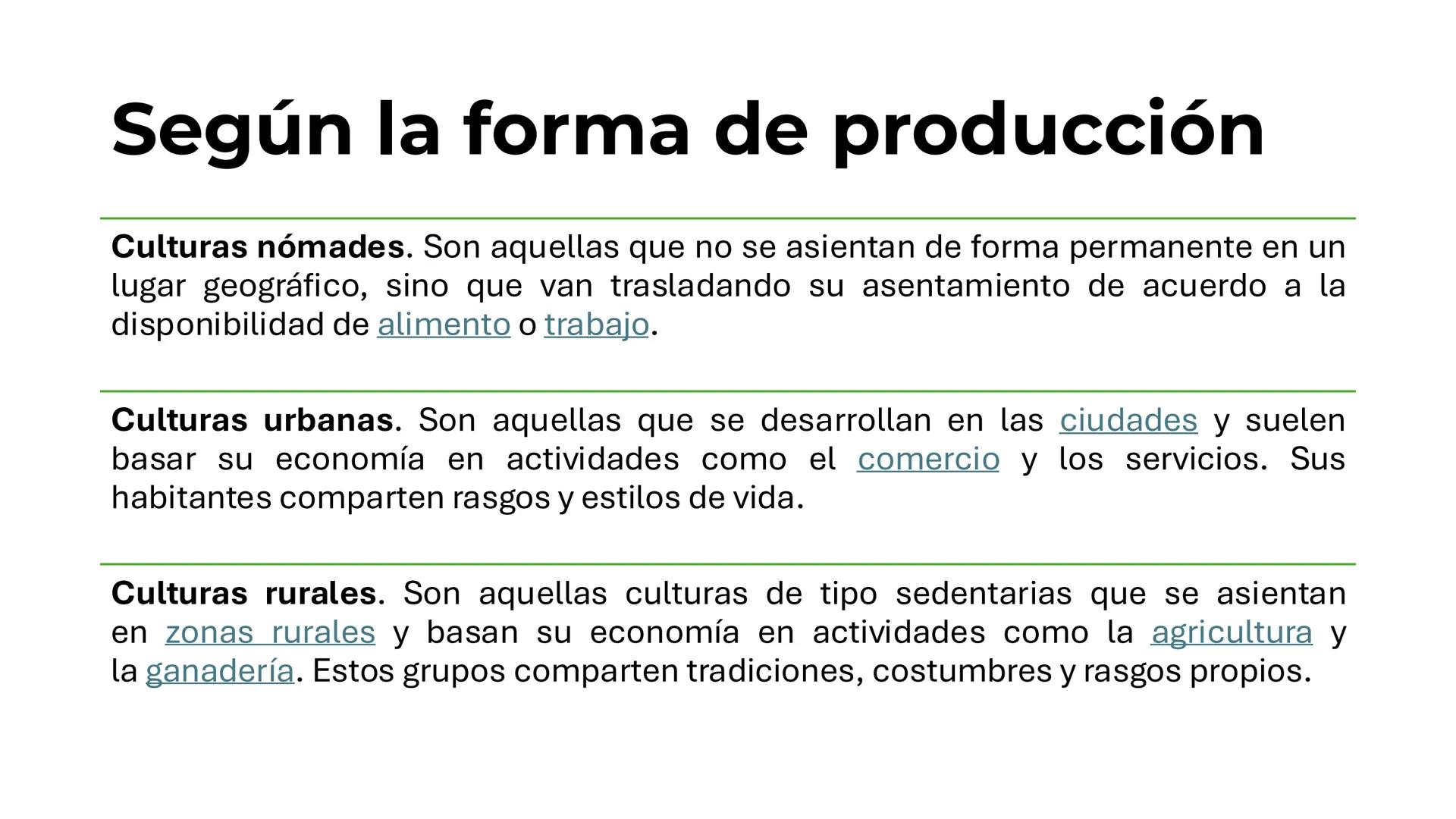 # Modos de producción
• Los modos de producción son las diferentes maneras en que se
organiza la actividad económica en una sociedad partic