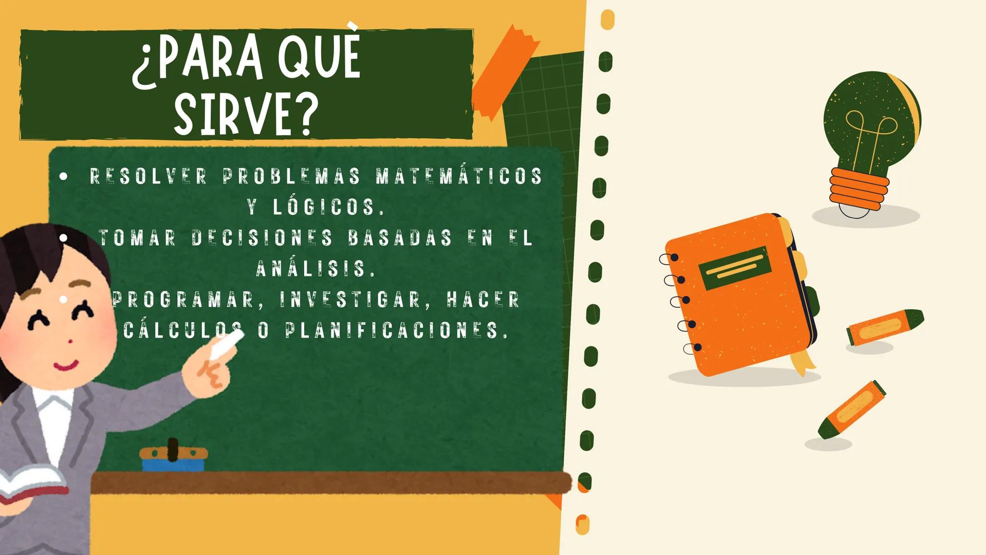 # INTELIGENCIA
# LÓGICO-
# MATEMATICA
Andres Calderon
Manuela Mantilla
Brayan Pardo
David Rios
Jorge Russi
Fabian Salas
Inaira Silva # ¿QUÉ