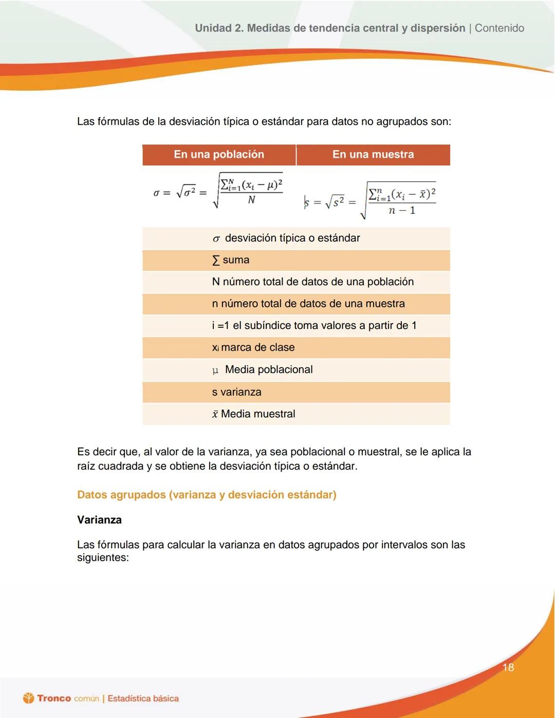 # Estadística
básica
# EDUCACIÓN
SECRETARÍA DE EDUCACIÓN PÚBLICA
# Tronco
Común
# Unidad 2. Medidas de
tendencia central y
dispersión
Con