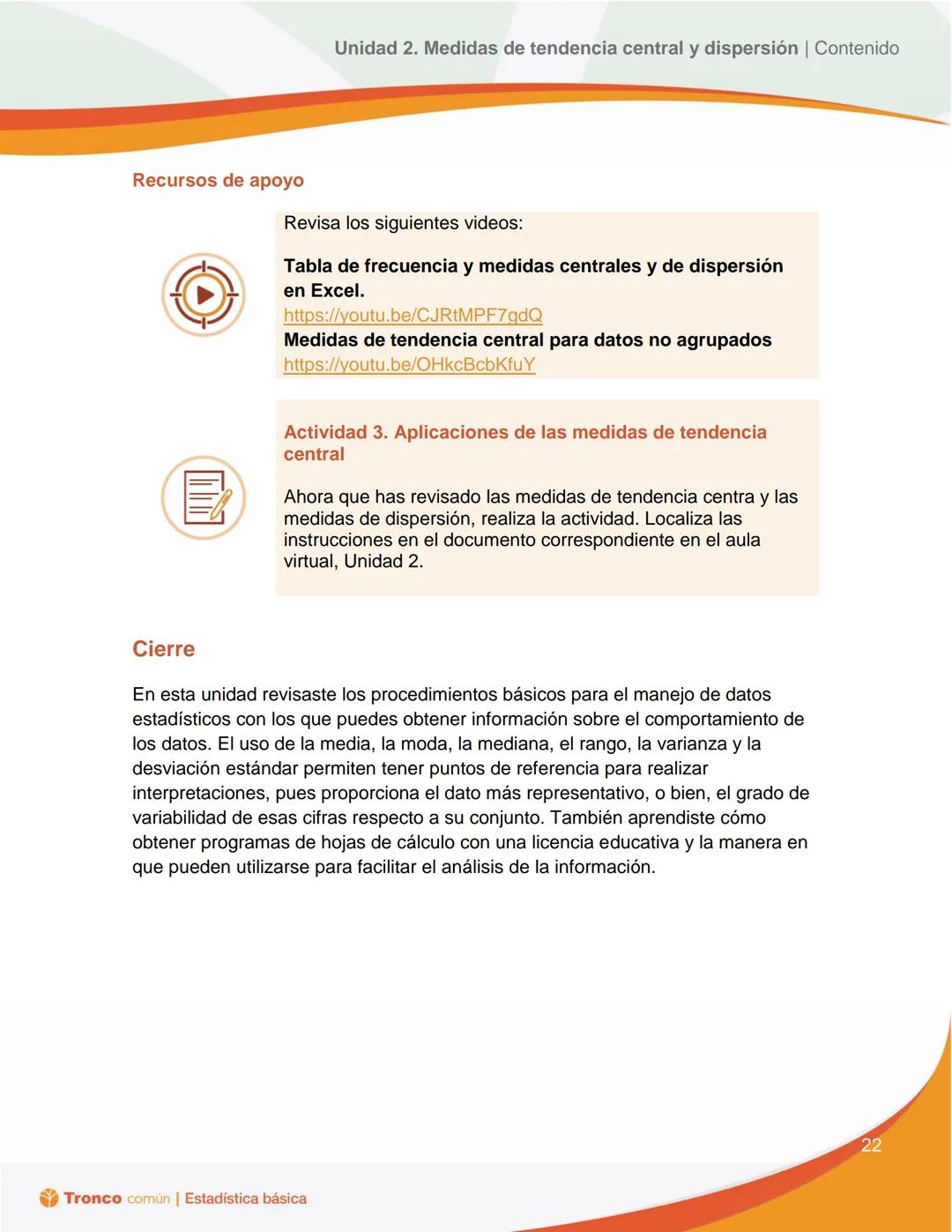 # Estadística
básica
# EDUCACIÓN
SECRETARÍA DE EDUCACIÓN PÚBLICA
# Tronco
Común
# Unidad 2. Medidas de
tendencia central y
dispersión
Con