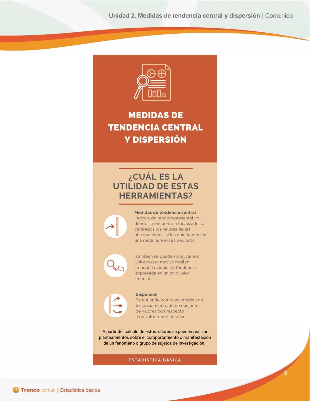# Estadística
básica
# EDUCACIÓN
SECRETARÍA DE EDUCACIÓN PÚBLICA
# Tronco
Común
# Unidad 2. Medidas de
tendencia central y
dispersión
Con