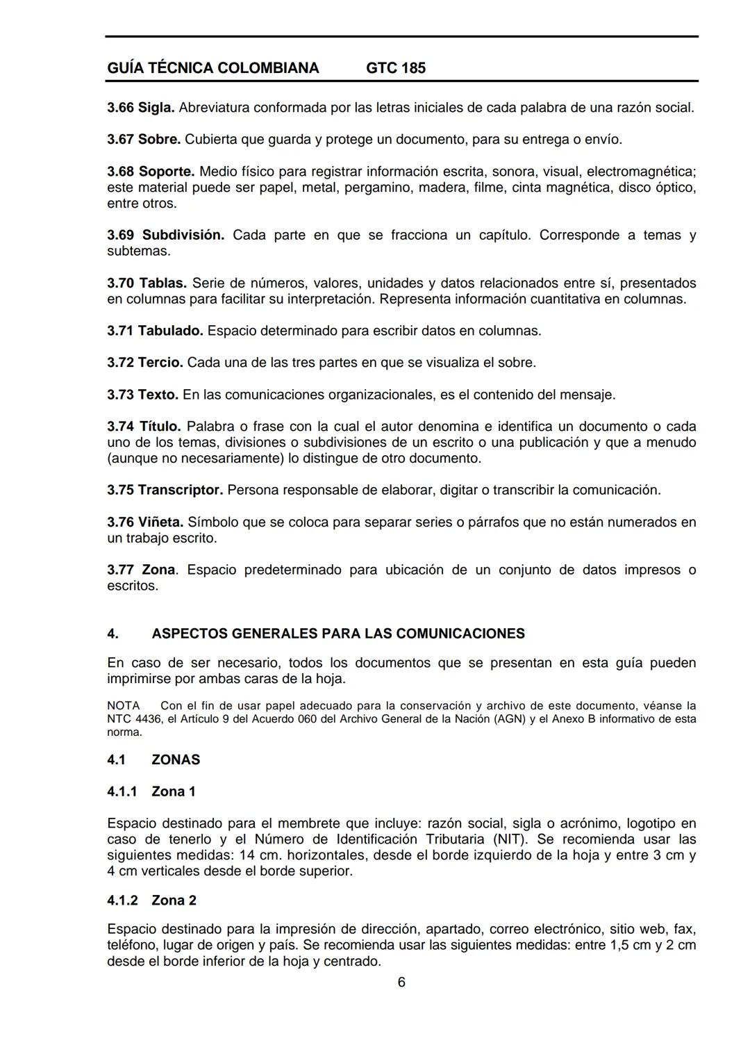 --- OCR Start ---
GUÍA TÉCNICA
GTC
COLOMBIANA
185
2009-09-30
DOCUMENTACIÓN ORGANIZACIONAL
E:
ORGANIZATIONAL DOUMENTATION
ICONTEC
CORRESPONDE