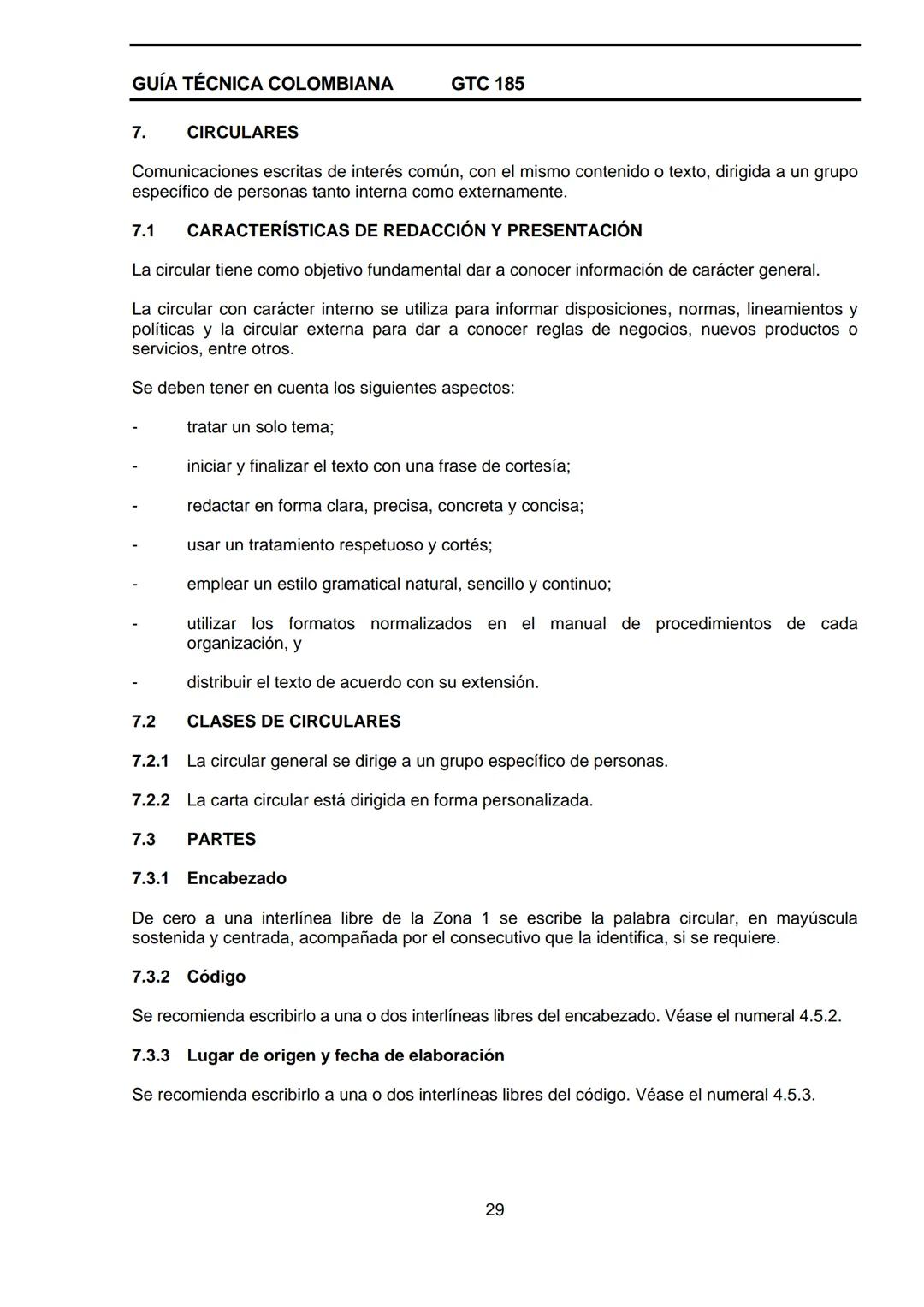 --- OCR Start ---
GUÍA TÉCNICA
GTC
COLOMBIANA
185
2009-09-30
DOCUMENTACIÓN ORGANIZACIONAL
E:
ORGANIZATIONAL DOUMENTATION
ICONTEC
CORRESPONDE