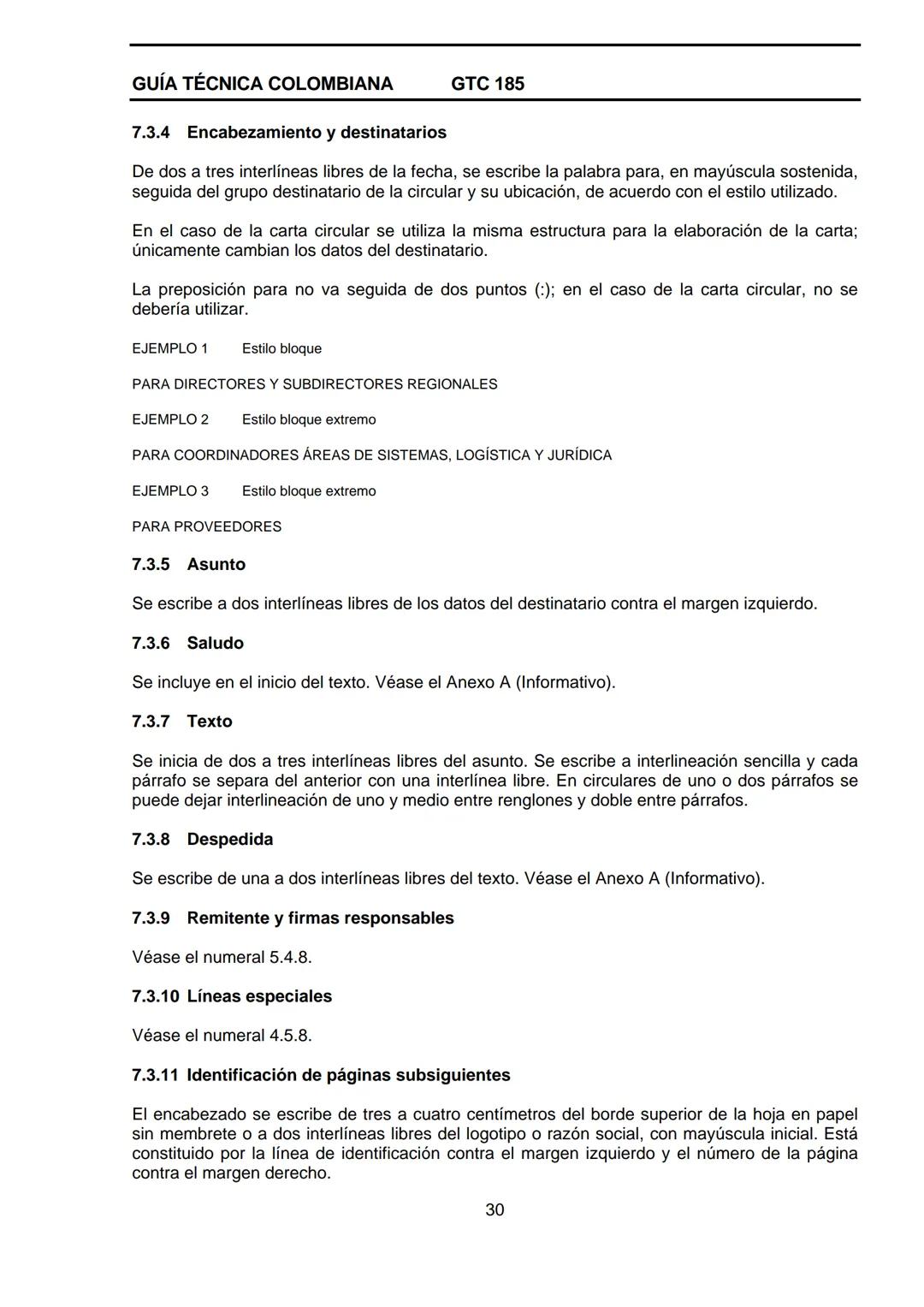 --- OCR Start ---
GUÍA TÉCNICA
GTC
COLOMBIANA
185
2009-09-30
DOCUMENTACIÓN ORGANIZACIONAL
E:
ORGANIZATIONAL DOUMENTATION
ICONTEC
CORRESPONDE
