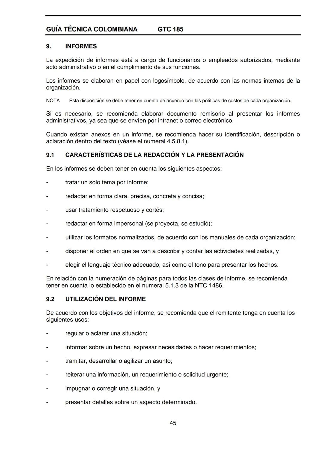 --- OCR Start ---
GUÍA TÉCNICA
GTC
COLOMBIANA
185
2009-09-30
DOCUMENTACIÓN ORGANIZACIONAL
E:
ORGANIZATIONAL DOUMENTATION
ICONTEC
CORRESPONDE