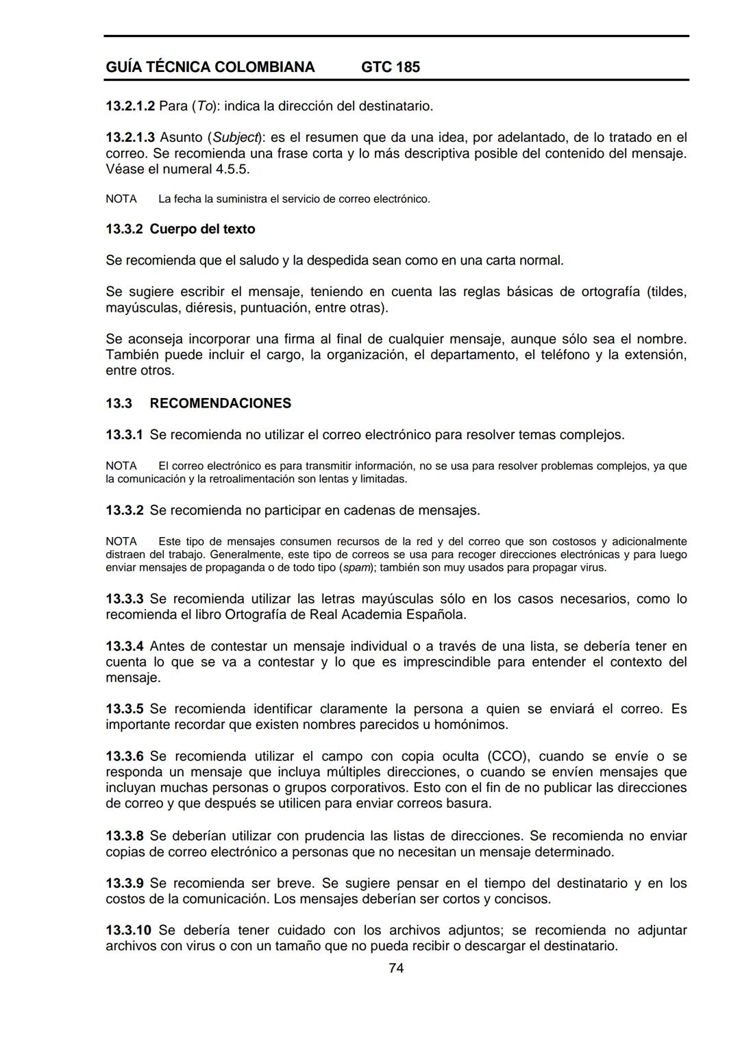 --- OCR Start ---
GUÍA TÉCNICA
GTC
COLOMBIANA
185
2009-09-30
DOCUMENTACIÓN ORGANIZACIONAL
E:
ORGANIZATIONAL DOUMENTATION
ICONTEC
CORRESPONDE