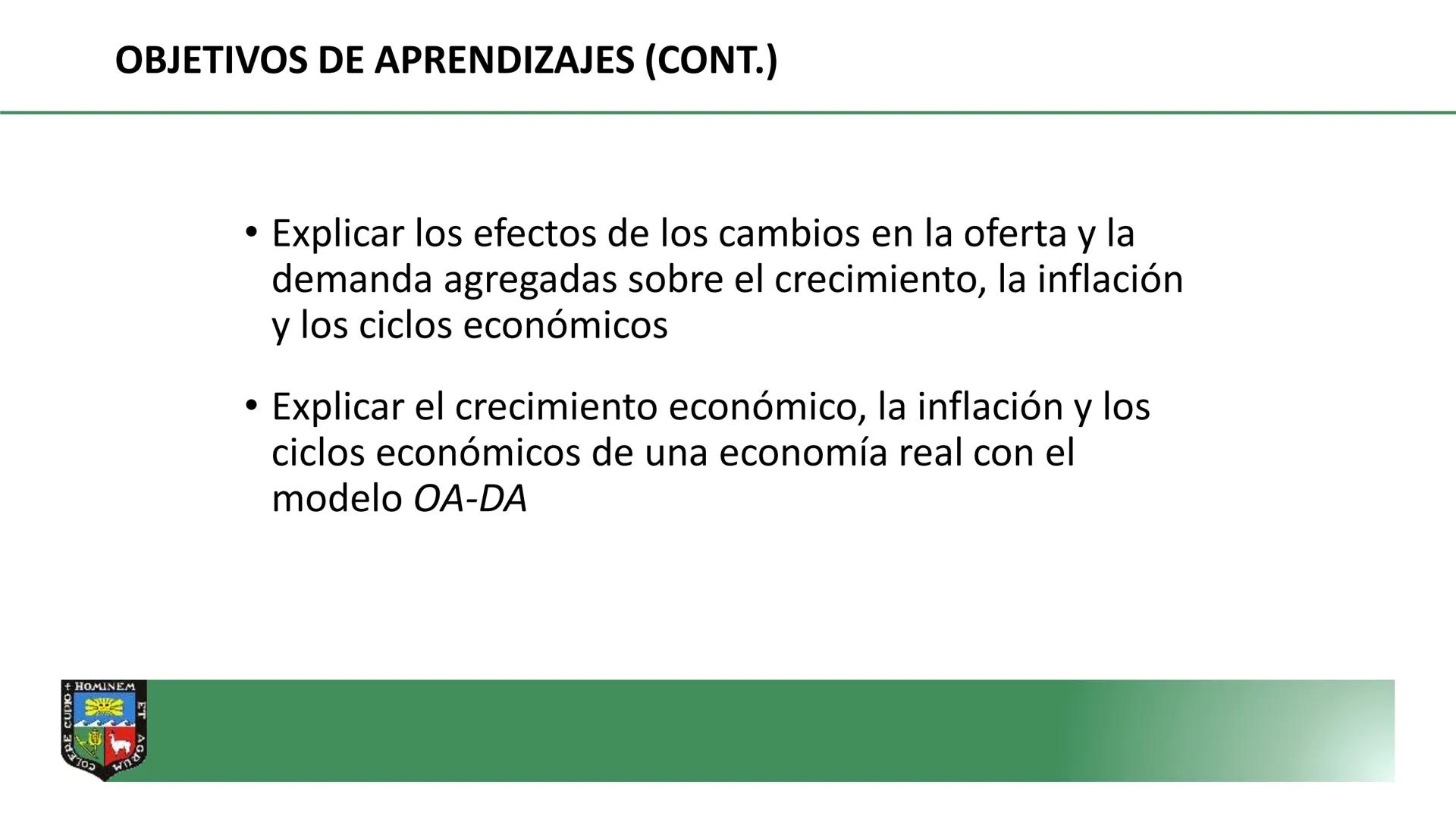COLERE CUPIO + HOMINEM ET
DEPARTAMENTO ACADÉMICO DE
ECONOMIA Y PLANIFICACION
CURSO: MACROECONOMÍA I
PROF. Dr. GORKI LLERENA LAZO DE LA
VEGA