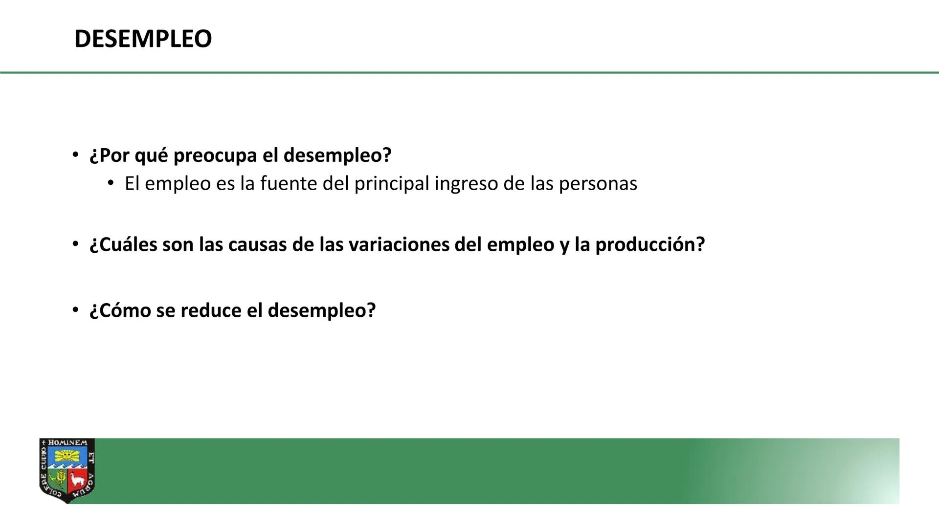 COLERE CUPIO + HOMINEM ET
DEPARTAMENTO ACADÉMICO DE
ECONOMIA Y PLANIFICACION
CURSO: MACROECONOMÍA I
PROF. Dr. GORKI LLERENA LAZO DE LA
VEGA