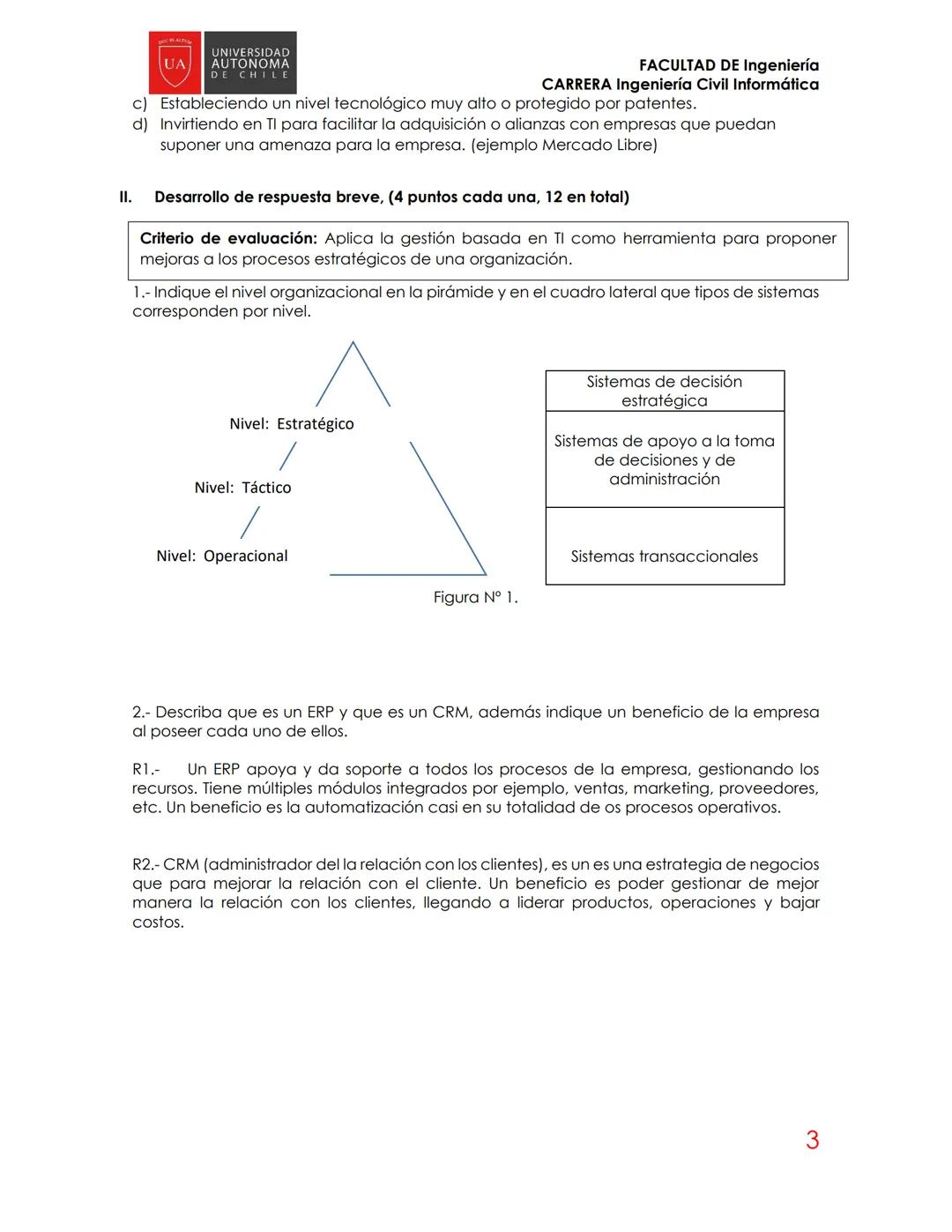 # UA
UNIVERSIDAD
AUTONOMA
DE CHILE
# FACULTAD DE Ingeniería
## CARRERA Ingeniería Civil Informática
## EVALUACIÓN PARCIAL I
# TECNOLOGÍAS