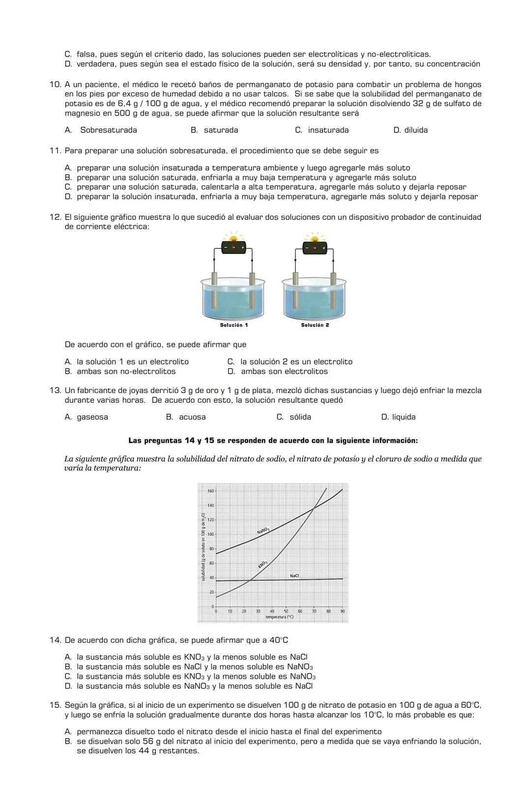 # INSTITUCIÓN EDUCATIVA
# MARÍA ANTONIA PENAGOS
Plan de Mejoramiento de Química - Test
**SOLUCIONES:** Generalidades - Clasificación - Sol
