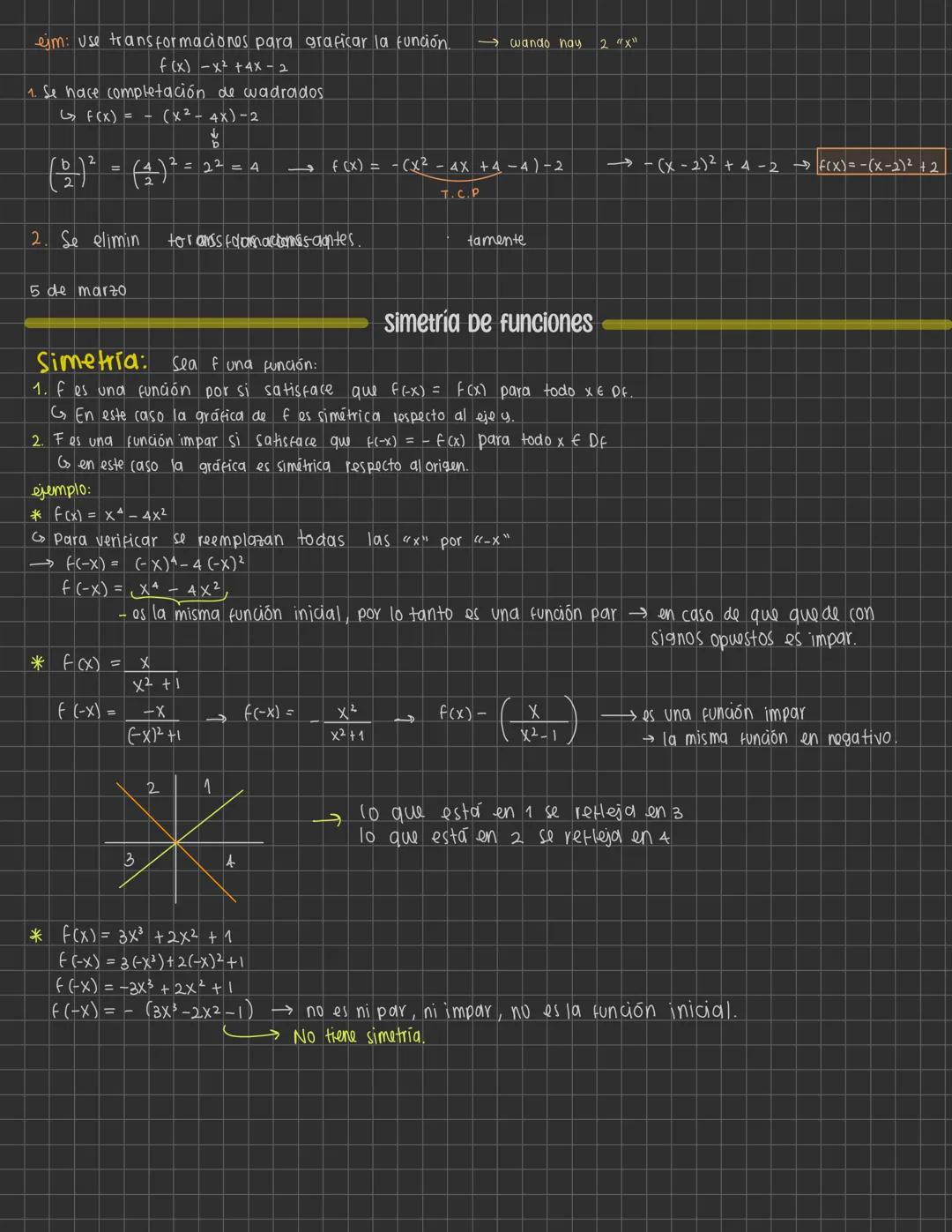 # Función polinómica / polinomial
Sea $n \in \mathbb{N}$, una función polinómica de grado $n$ es de la forma:
$f(x) = a_nx^n + a_{n-1}x^{n-1