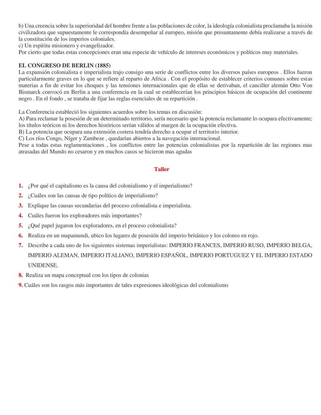 # COLONIALISHO
EL COLONIALISMO E IMPERIALISMO
El colonialismo e imperialismo fueron una consecuencia del
gran capitalismo. El desarrollo d