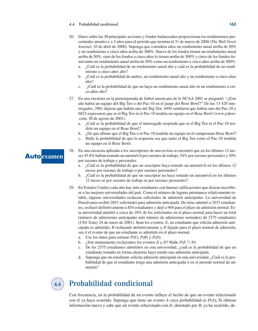 # CAPÍTULO 4
Introducción a la probabilidad
CONTENIDO
LA ESTADÍSTICA
EN LA PRÁCTICA:
LA EMPRESA
ROHM AND HASS
4.1 EXPERIMENTOS, REGLAS
DE