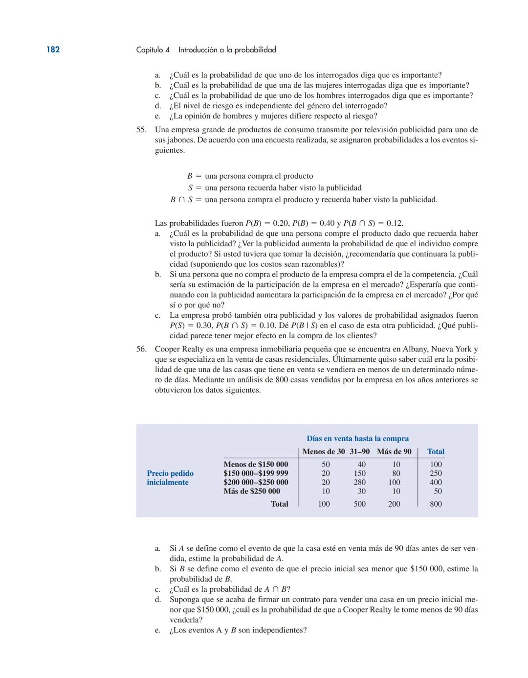 # CAPÍTULO 4
Introducción a la probabilidad
CONTENIDO
LA ESTADÍSTICA
EN LA PRÁCTICA:
LA EMPRESA
ROHM AND HASS
4.1 EXPERIMENTOS, REGLAS
DE