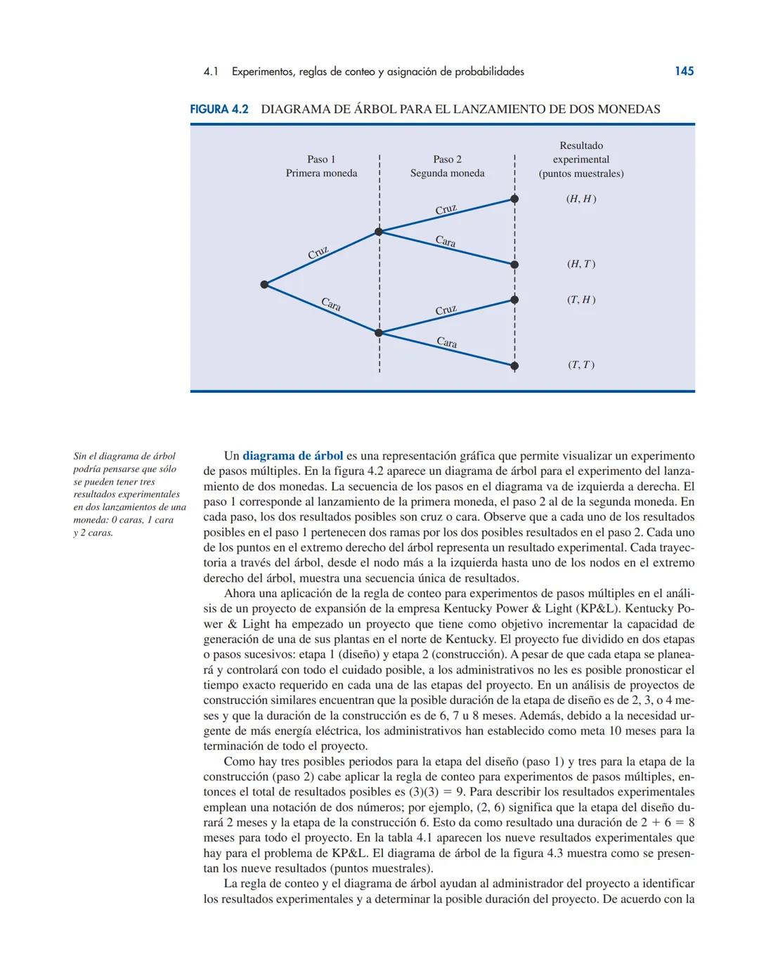 # CAPÍTULO 4
Introducción a la probabilidad
CONTENIDO
LA ESTADÍSTICA
EN LA PRÁCTICA:
LA EMPRESA
ROHM AND HASS
4.1 EXPERIMENTOS, REGLAS
DE