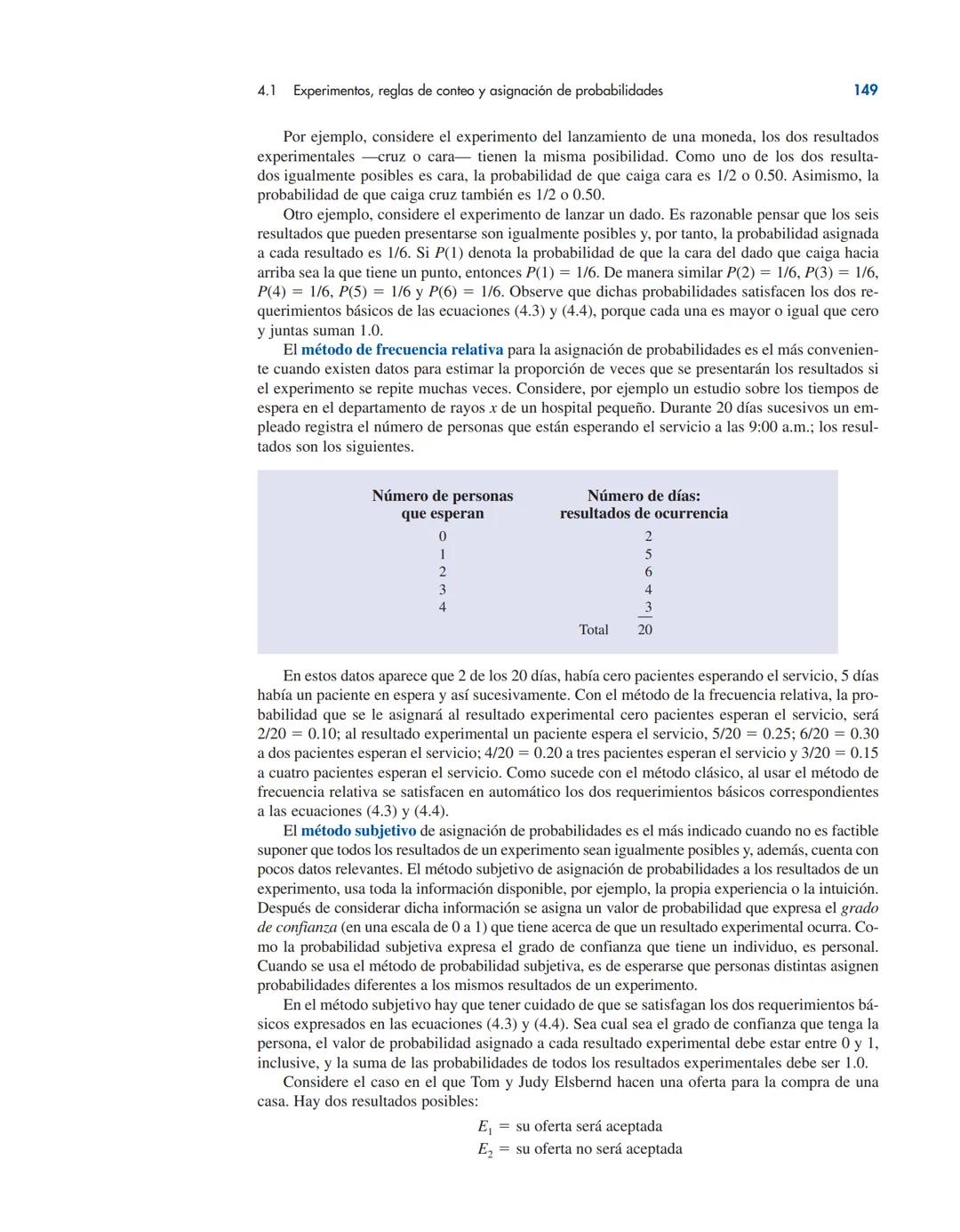# CAPÍTULO 4
Introducción a la probabilidad
CONTENIDO
LA ESTADÍSTICA
EN LA PRÁCTICA:
LA EMPRESA
ROHM AND HASS
4.1 EXPERIMENTOS, REGLAS
DE