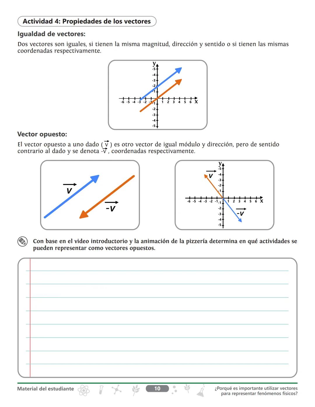 Grado 10
Ciencias naturales
Unidad 1
¿Dónde estamos ubicados
en el tiempo y en el espacio?
Tema
¿Por qué es importante utilizar
vectores p