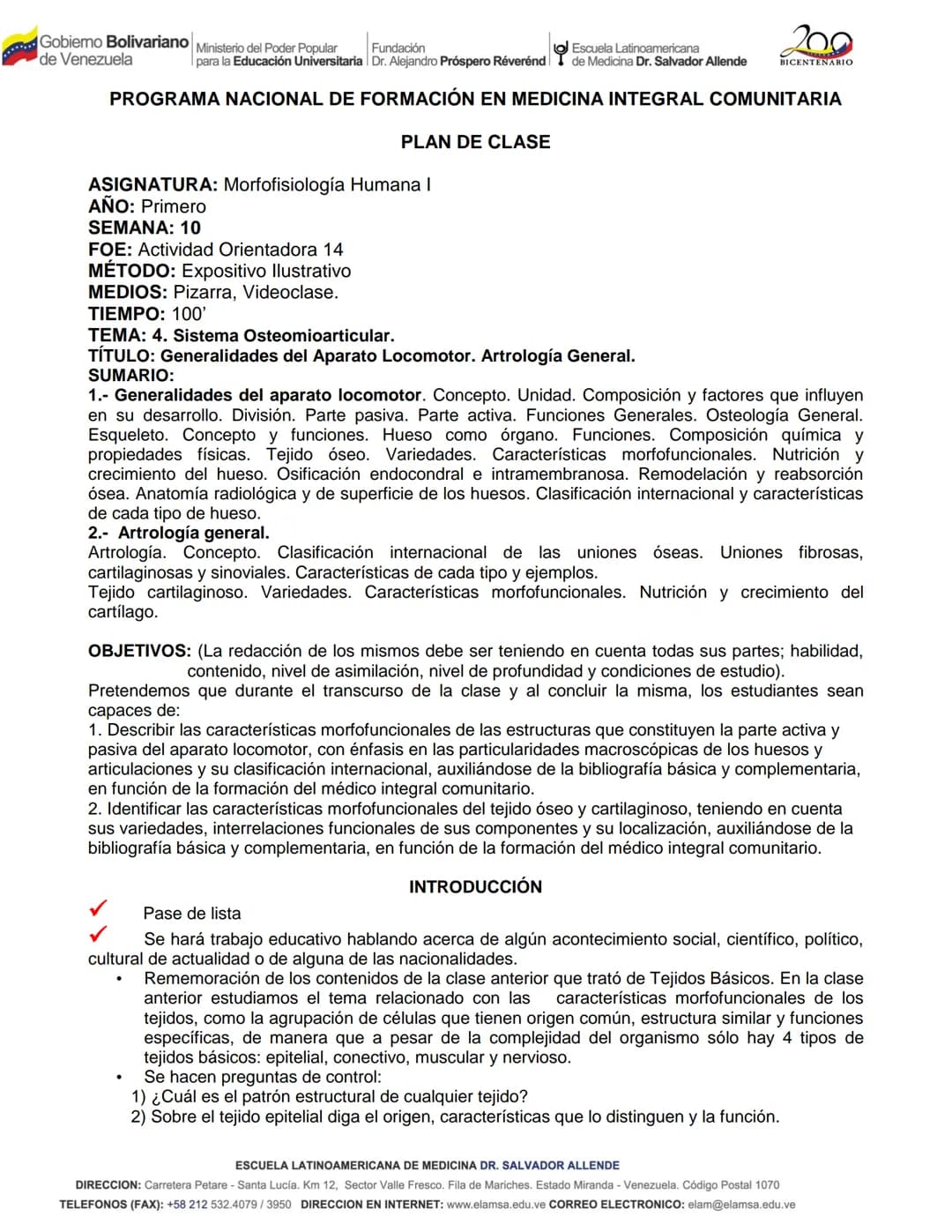Gobiemo Bolivariano Ministerio del Poder Popular
de Venezuela Fundación Escuela Latinoamericana
para la Educación Universitaria Dr. Alejandr