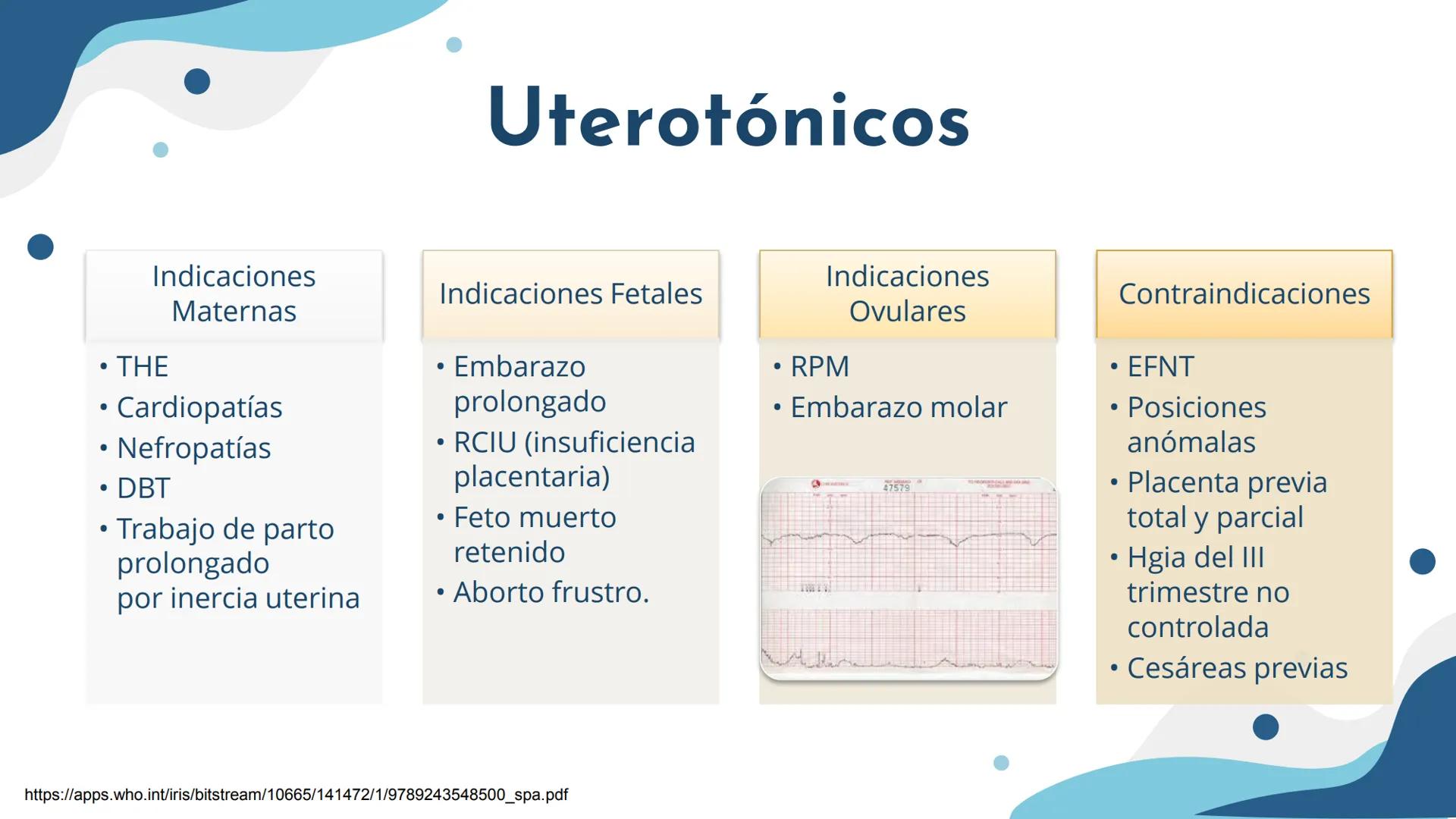 # Medicamentos de
# Uso Obstétrico
Enfermería Materno Perinatal CLASIFICACIÓN DE LOS FÁRMACOS POR EL RIESGO AL FETO (FDA)
Evidencia existe