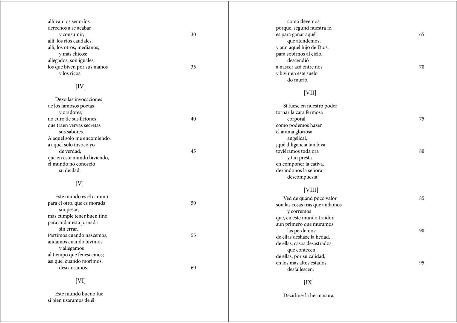 # JORGE MANRIQUE
Coplas a la muerte de su padre
De Poesía, edición de Vicente Beltrán, en curso de revisión para la Biblioteca clásica de