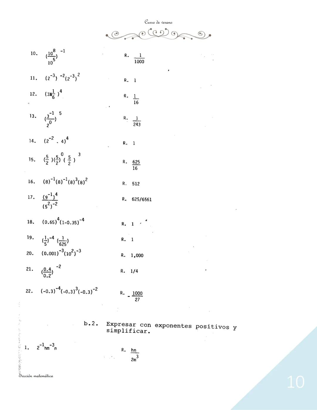 --- OCR Start ---
Curso de verano
La Potenciación
Introducción del Módulo
La teoría de los exponentes juega un papel importante en el
álgebr