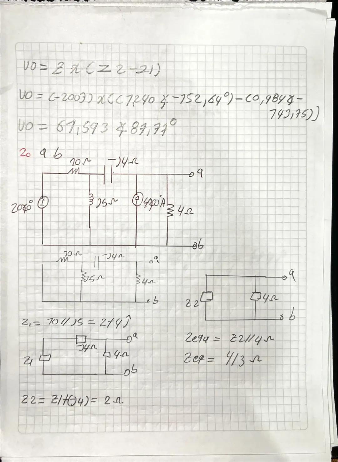 10
80
COS (100
土
20л 400m H
200m H
M
m
m
300MH +
10~
VO
Souf
720 cos(100t+90°) v
temporal
→ Sasorial.
R= 202
B=202
400mH
2=2200(400m) = 40;