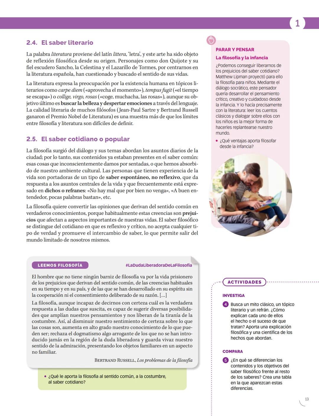 PROYECTO
construyendo
mundos
Filosofía
Este libro es una obra colectiva concebida, diseñada
y creada en el Departamento de Ediciones de Sant