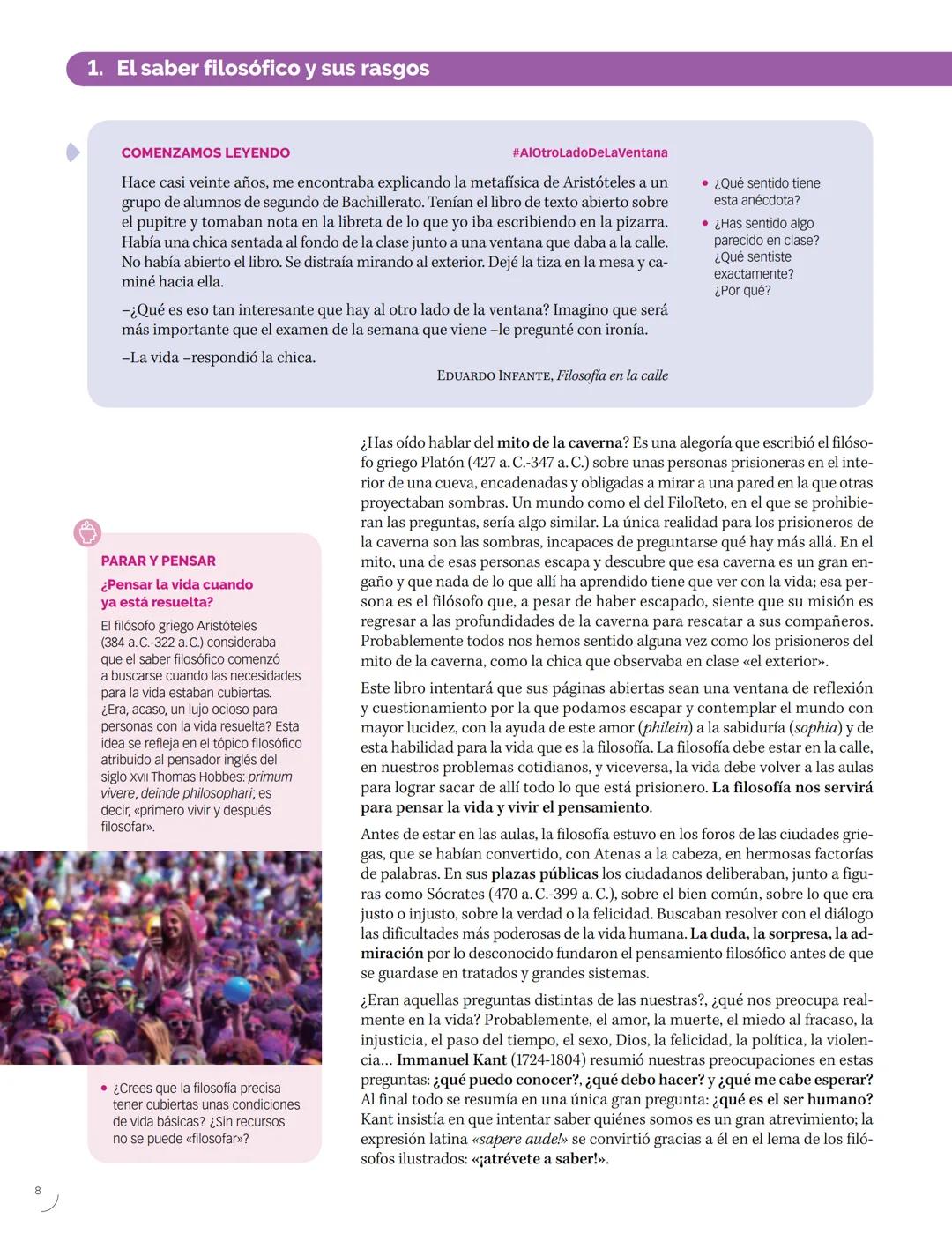 PROYECTO
construyendo
mundos
Filosofía
Este libro es una obra colectiva concebida, diseñada
y creada en el Departamento de Ediciones de Sant