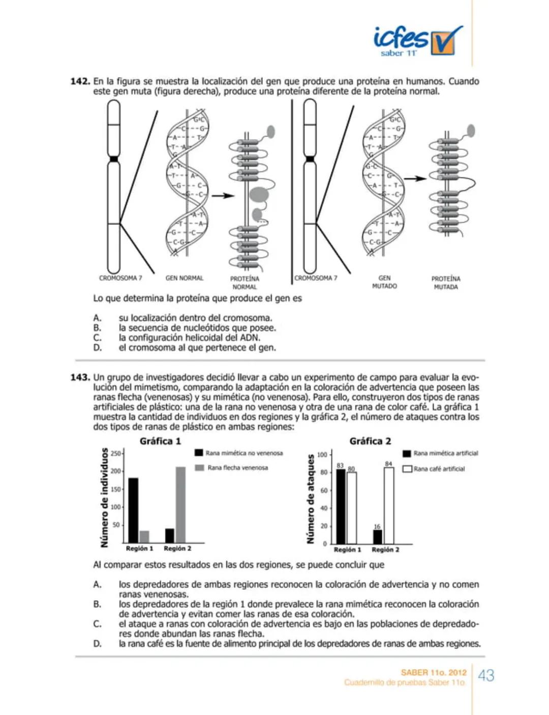 icfes
saber 11°
CUADERNILLO
DE PREGUNTAS
SABER 110. 2012
Cuadernillo de pruebas Saber 110.
Ministerio de
Educación Nacional
República de Col