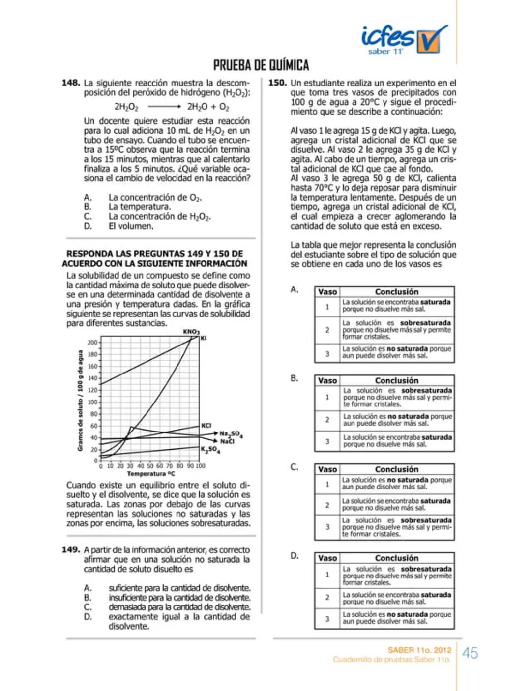 icfes
saber 11°
CUADERNILLO
DE PREGUNTAS
SABER 110. 2012
Cuadernillo de pruebas Saber 110.
Ministerio de
Educación Nacional
República de Col