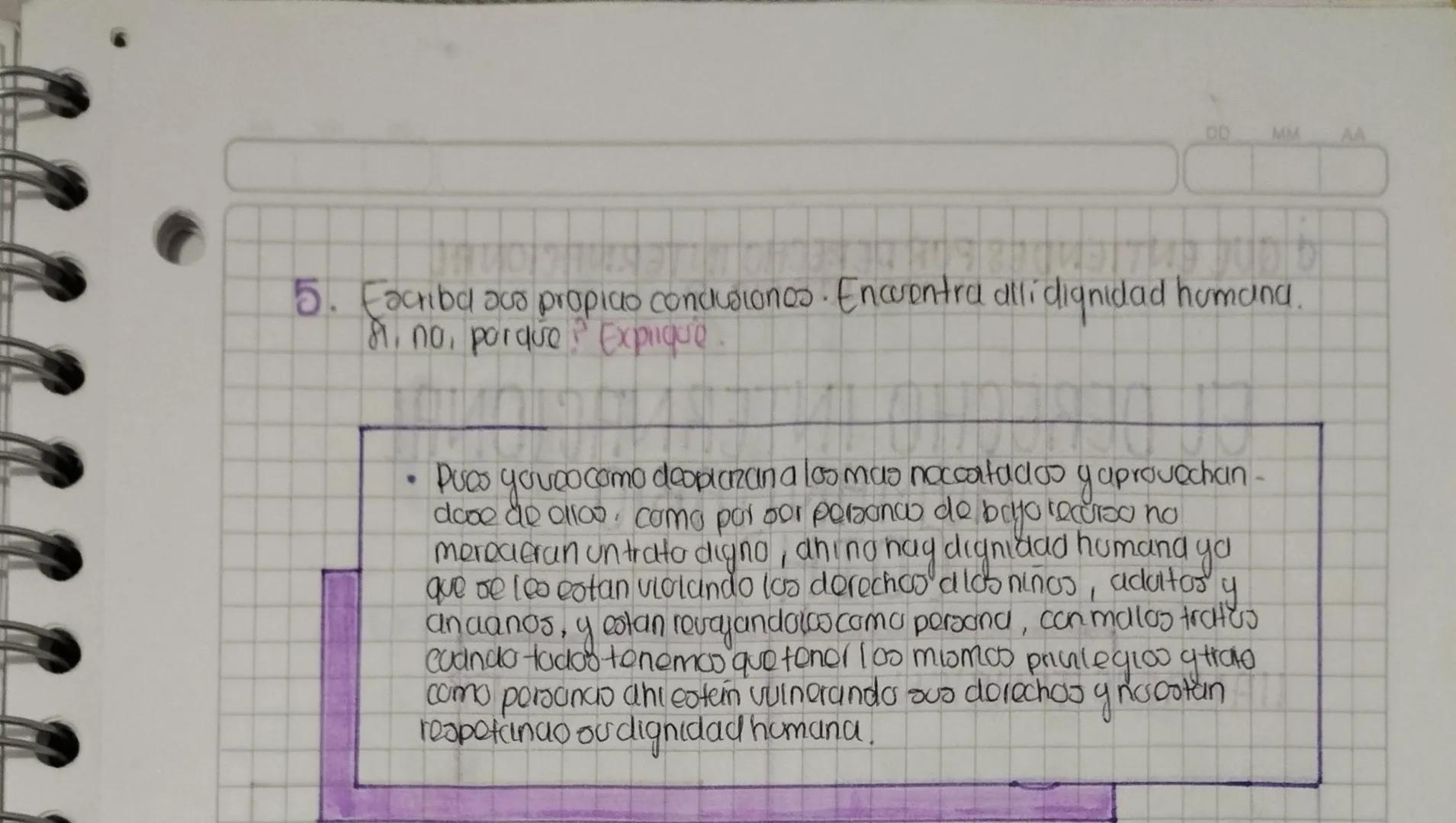 DERECHOS HUMANOS
DIGNIDAD HUMANA.
ACTIVIDAD
1. Defina claramonte Derechos Humanos, y en que año fueron
dedarados ?
Los derechos humanos son