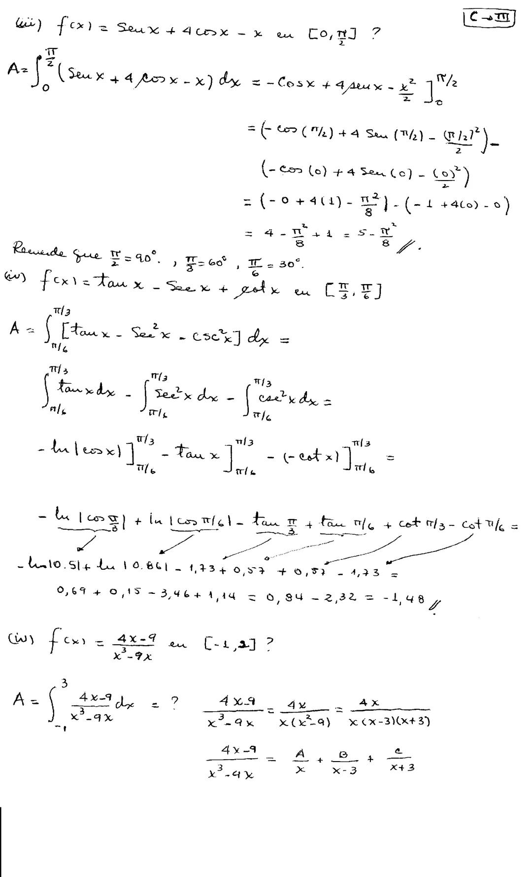 ## Guia de Cálculo Integral
Fecha: Marzo 30 al 2 de abril del 2020
Tema: Integrales Definidas
Dada una función $f(x)$ y un intervalo $[a,