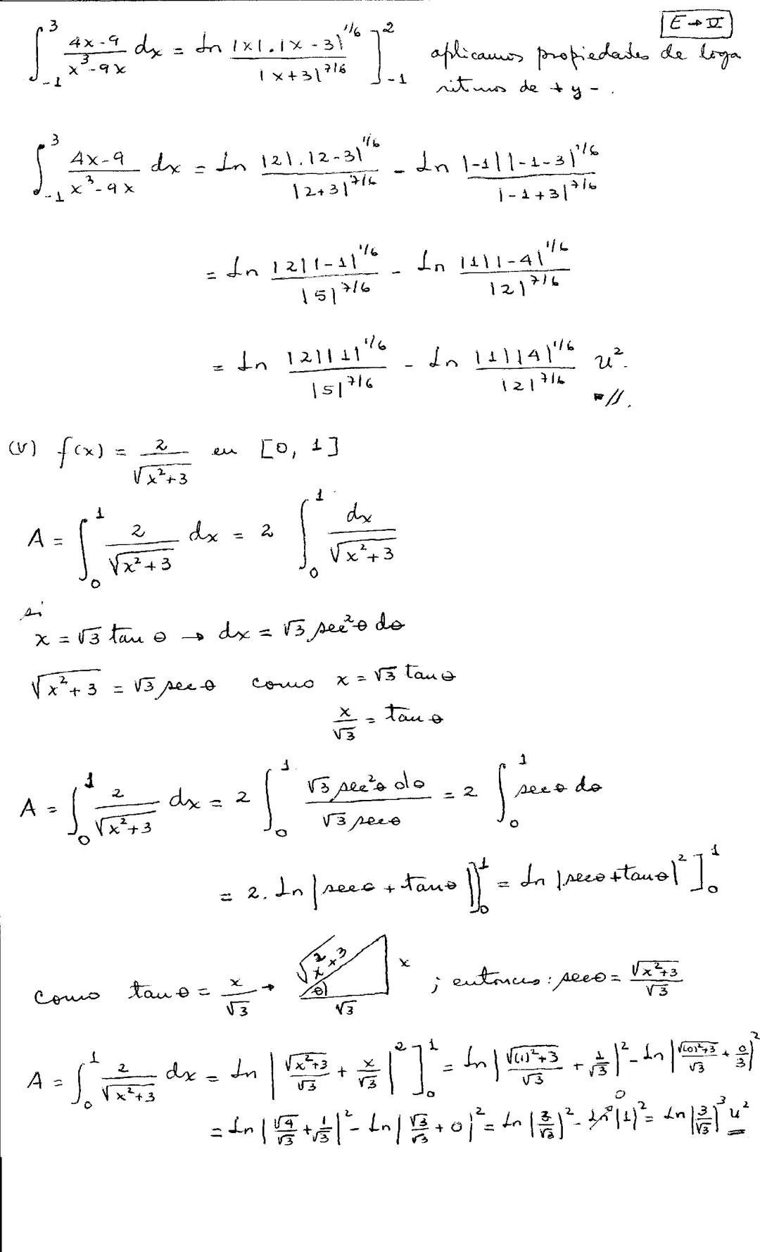 ## Guia de Cálculo Integral
Fecha: Marzo 30 al 2 de abril del 2020
Tema: Integrales Definidas
Dada una función $f(x)$ y un intervalo $[a,
